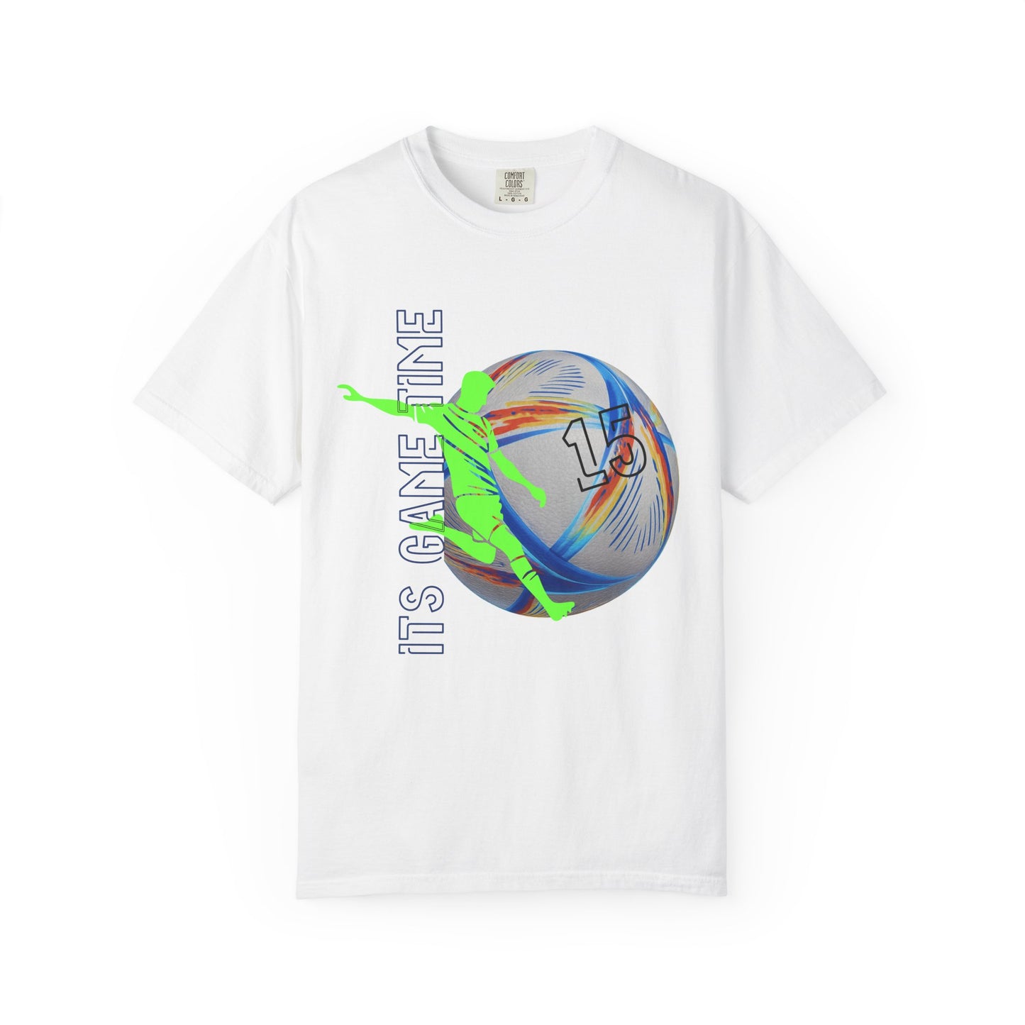 Personalize Unisex Soccer Blaze Control Garment-Dyed T-shirt