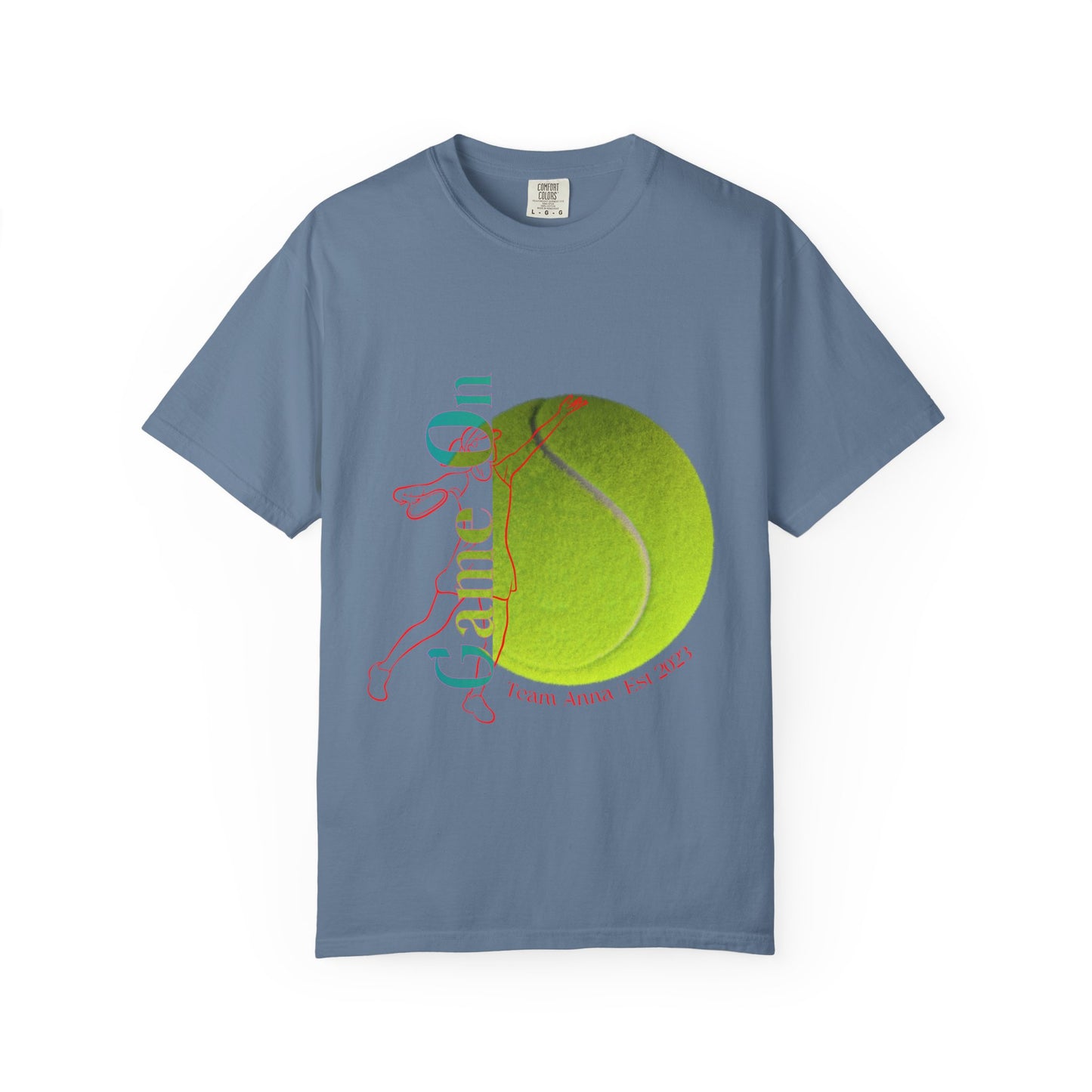 PERSONALIZE Women Tennis Court Vibes high-quality garment-dyed T-shirt