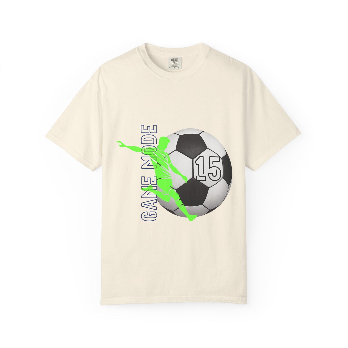 Personalize Unisex Soccer Vintage Touch Garment-Dyed T-shirt