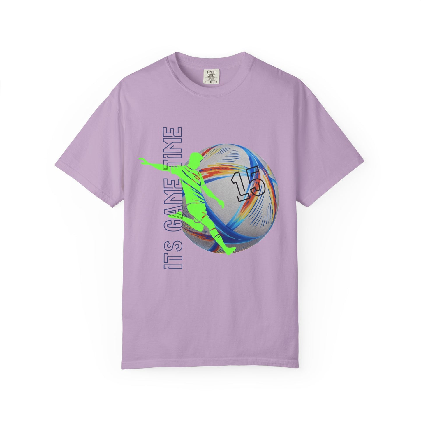 Personalize Unisex Soccer Blaze Control Garment-Dyed T-shirt