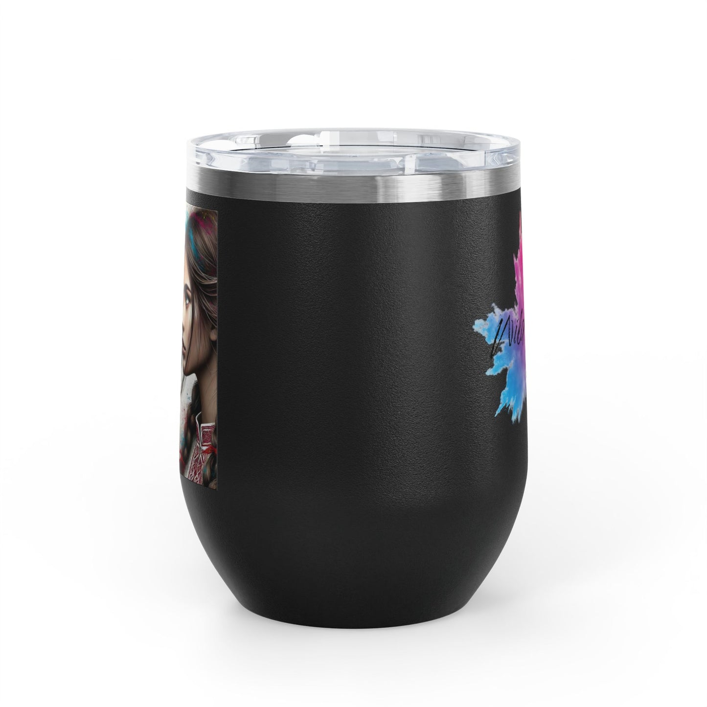 Ukrainian Wild Spirit Girl Travel Mug Size 12oz