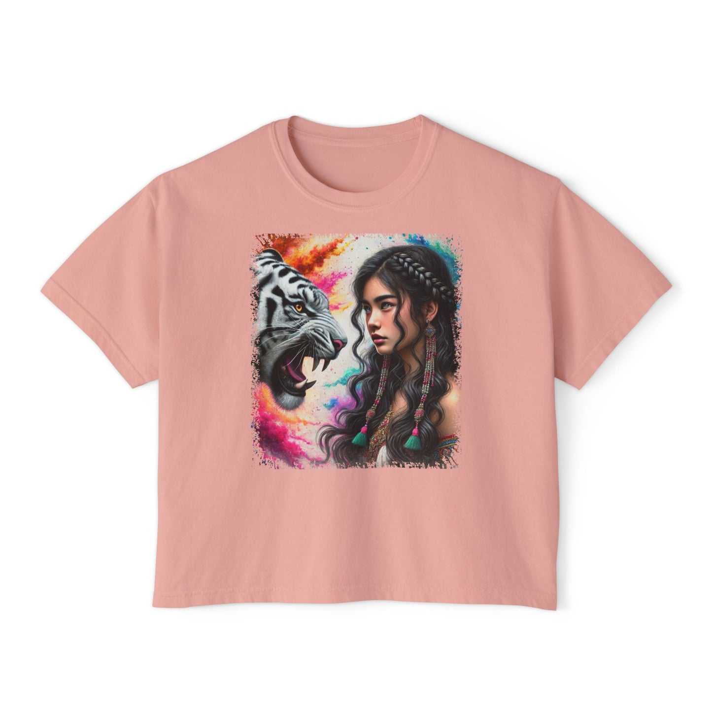 PERSONALIZE In the Face of Fire - Oversized Boxy Fit Graphic T-shirt
