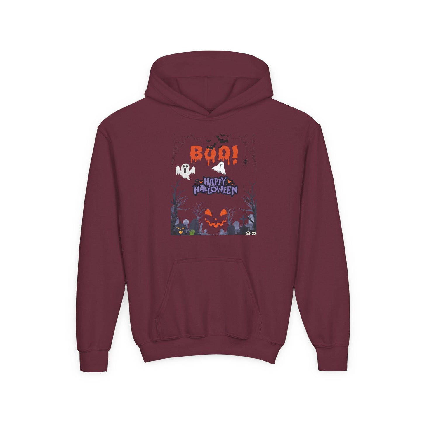 Kids Whispers in the Pumpkin Patch Heavy Blend Cozy Hoodie