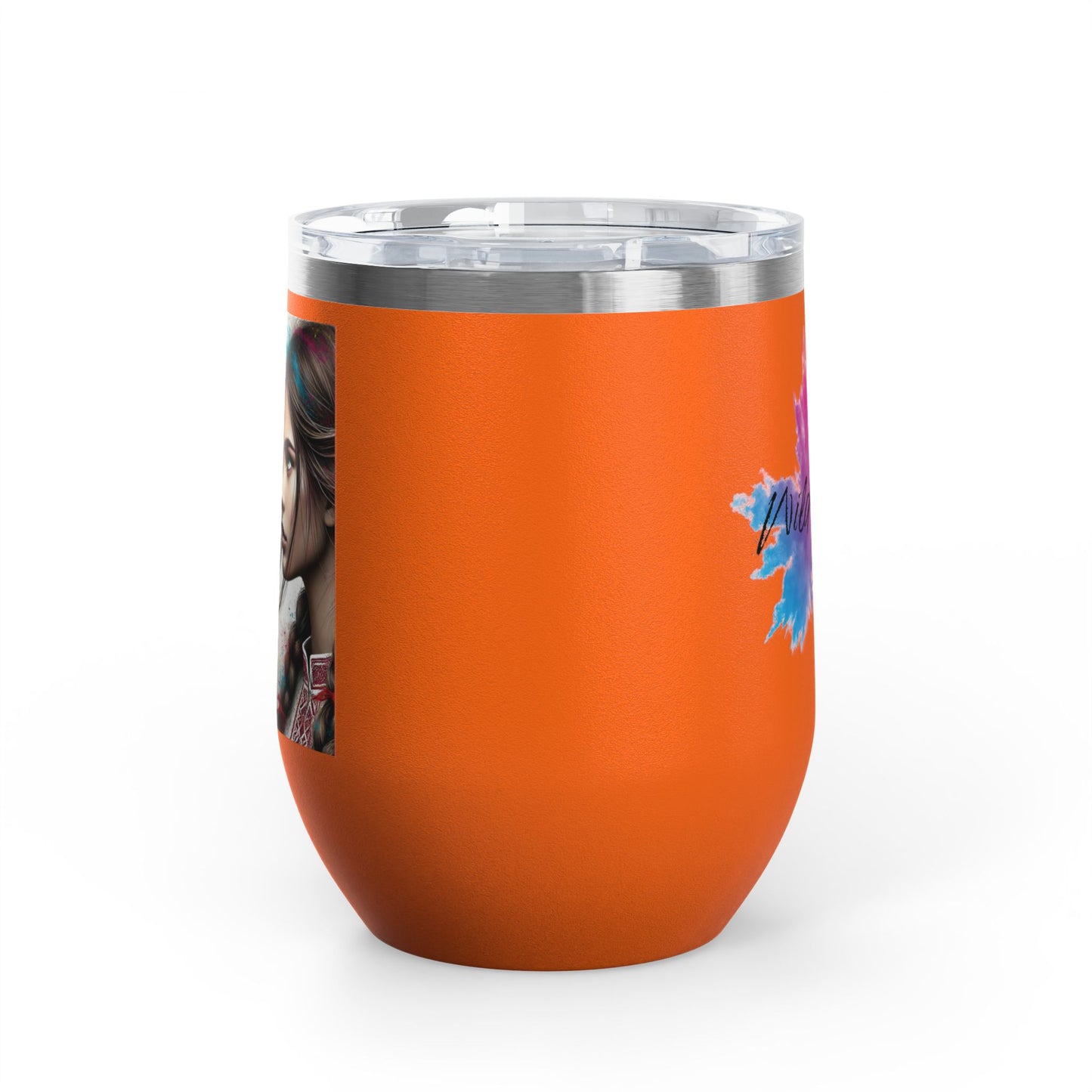 Ukrainian Wild Spirit Girl Travel Mug Size 12oz