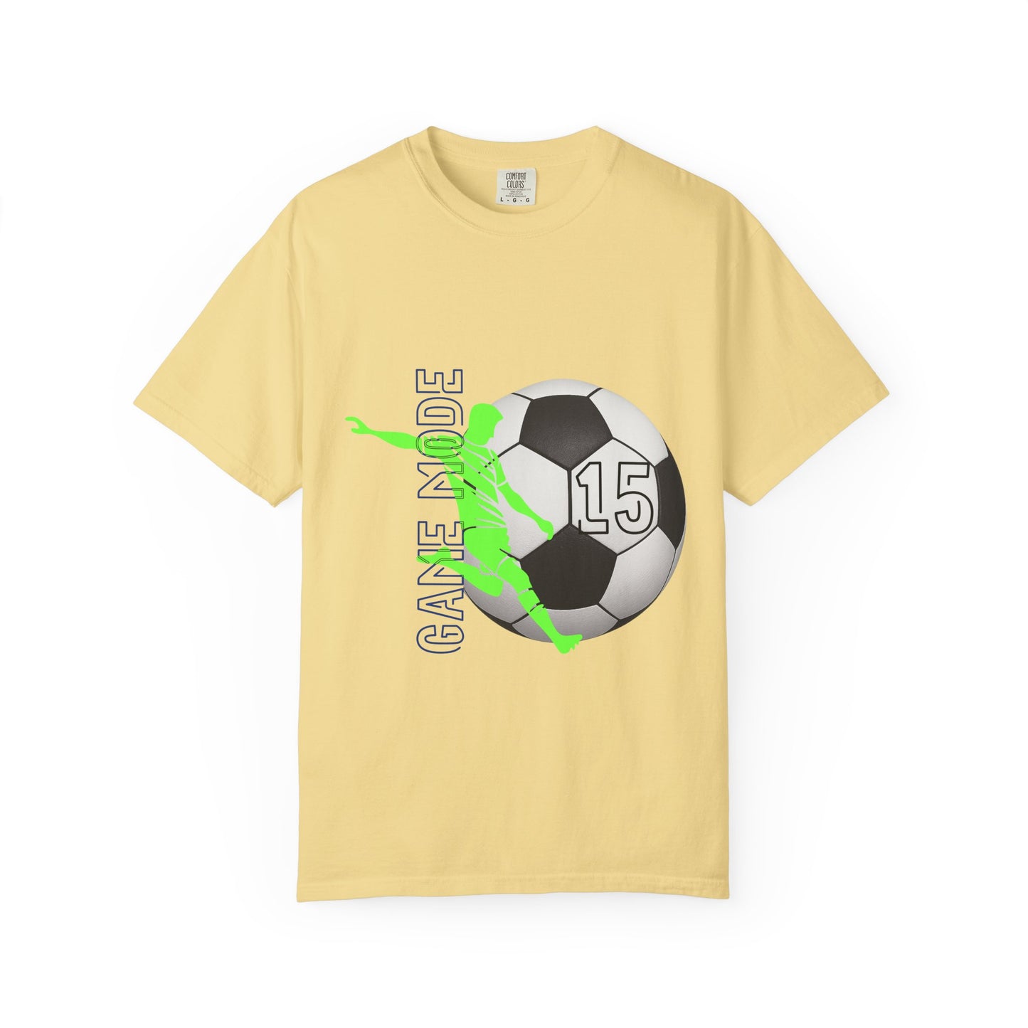 Personalize Unisex Soccer Vintage Touch Garment-Dyed T-shirt