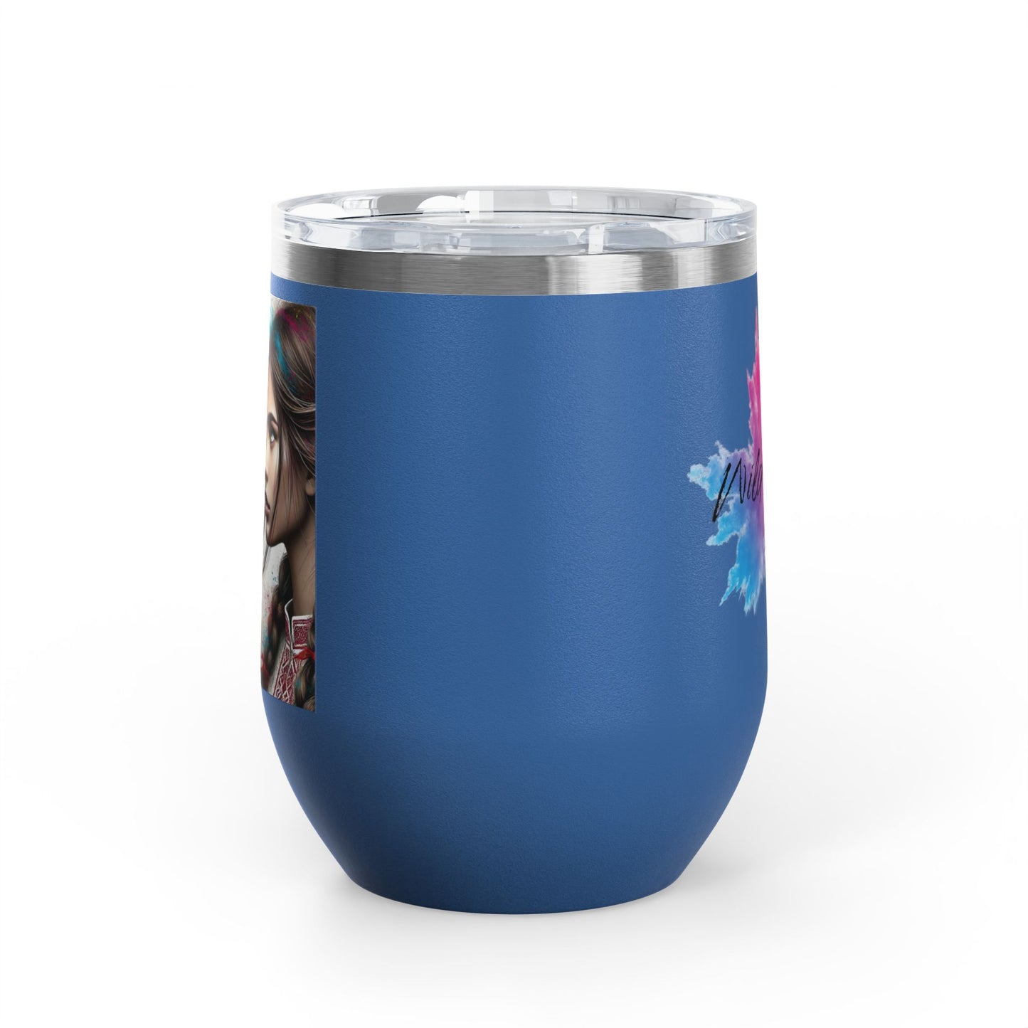Ukrainian Wild Spirit Girl Travel Mug Size 12oz