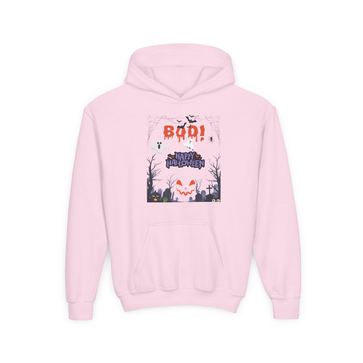 Kids Whispers in the Pumpkin Patch Heavy Blend Cozy Hoodie