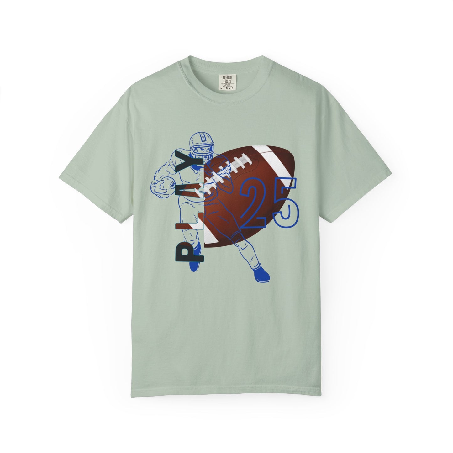 Personalize Unisex Football Garment-Dyed T-shirt