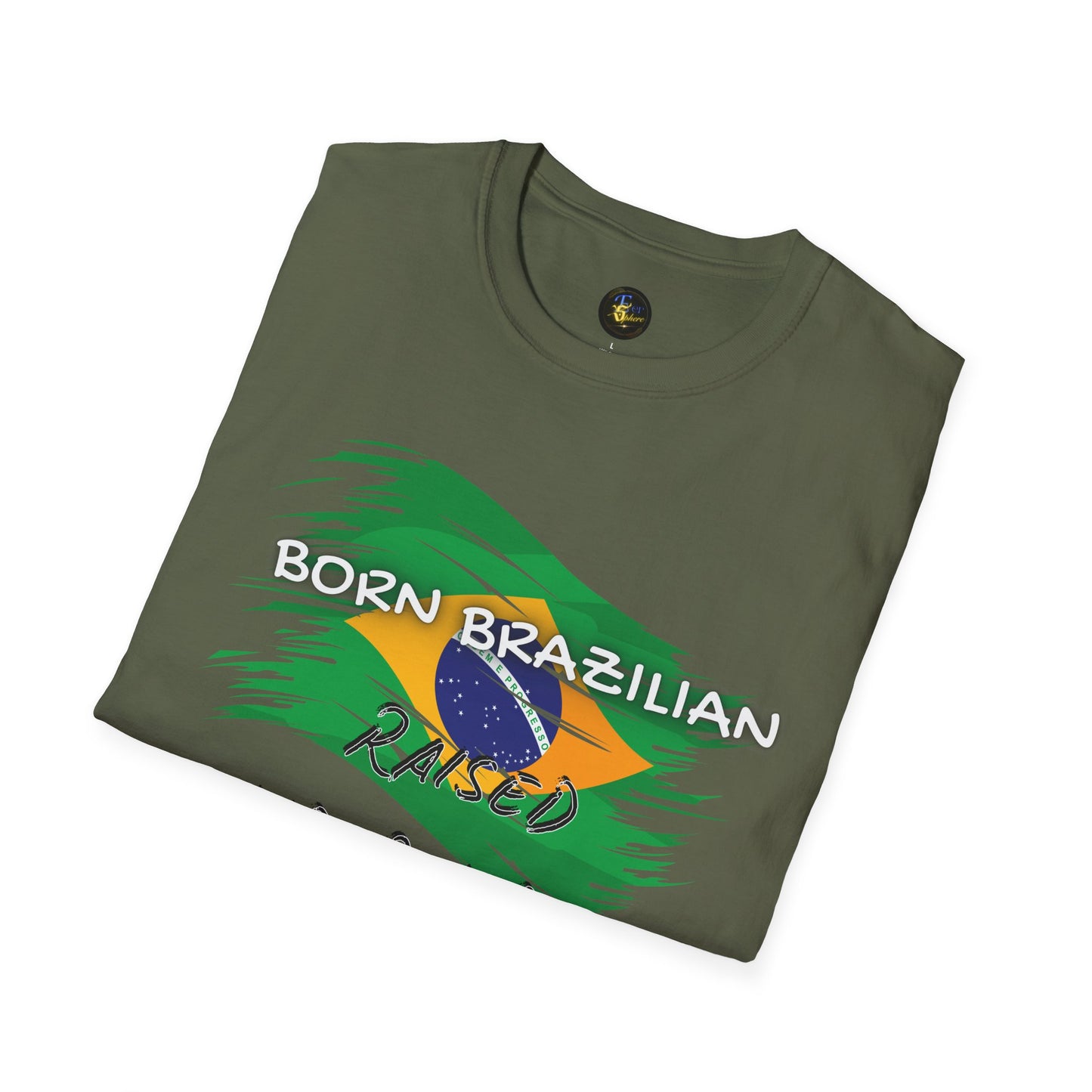 PERSONALIZE Born Brazilian Unisex Cotton T-Shirt - Independent Spirit Tee