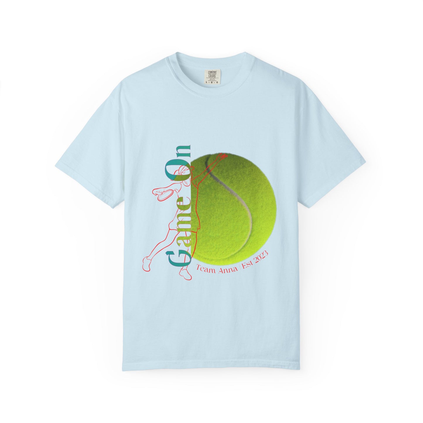 PERSONALIZE Women Tennis Court Vibes high-quality garment-dyed T-shirt