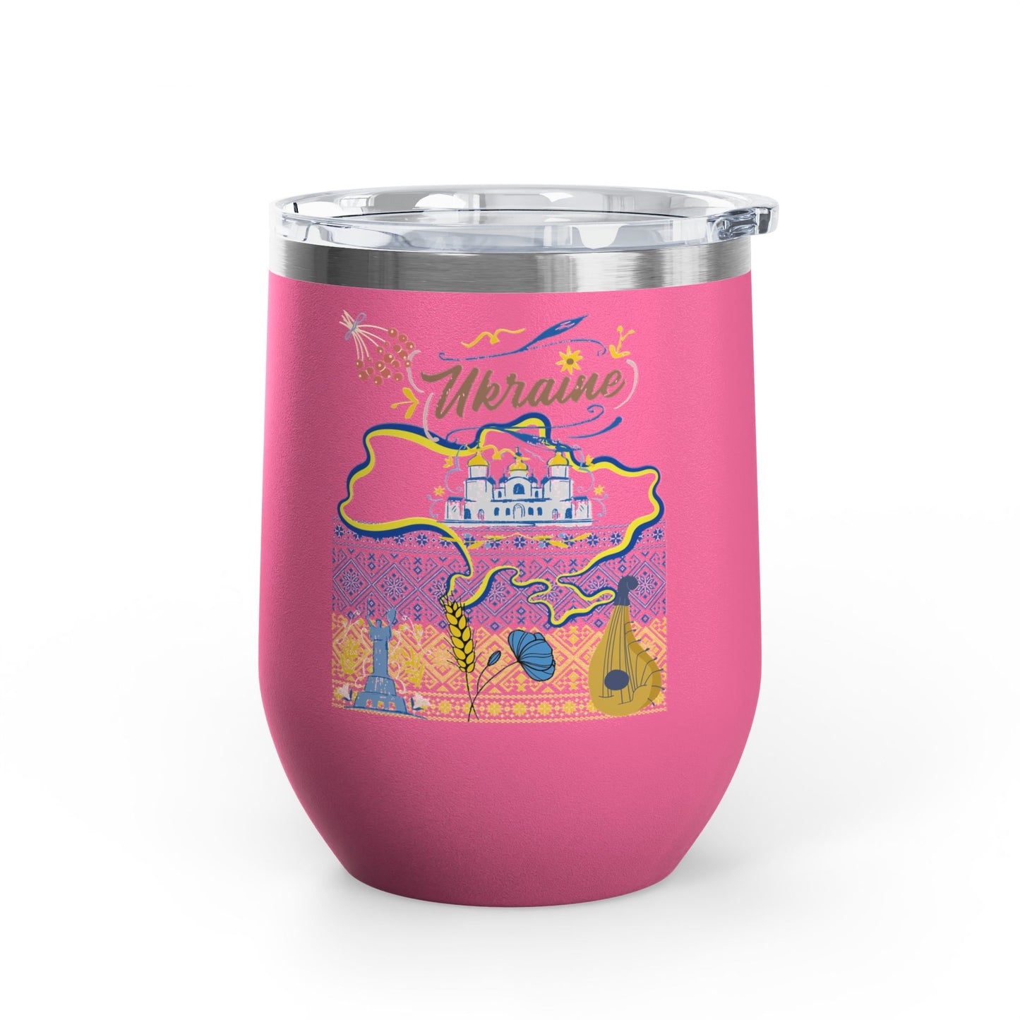 Ukrainian Pride Travel Mug Size 12oz