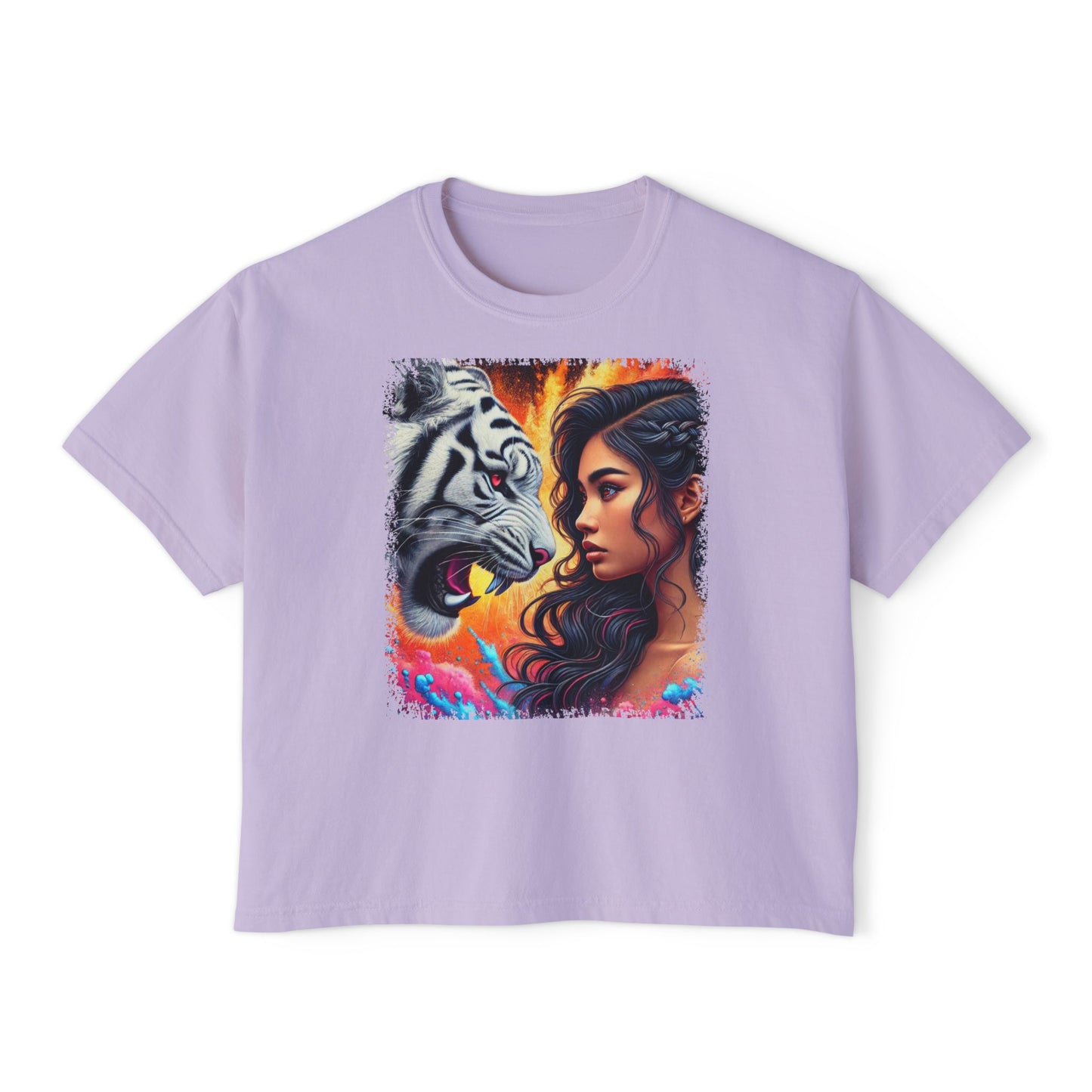 PERSONALIZE Daring the Beast - Oversized Boxy Fit Graphic T-shirt