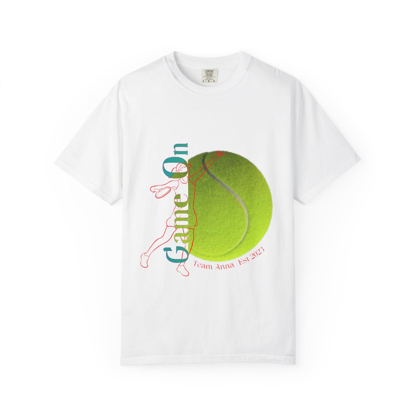 PERSONALIZE Women Tennis Court Vibes high-quality garment-dyed T-shirt