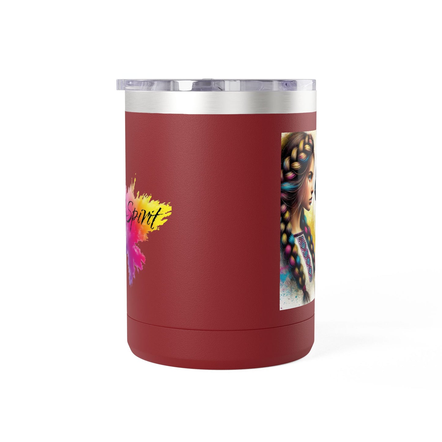 Ukrainian Wild Spirit Girl Mug Tumbler, 15oz