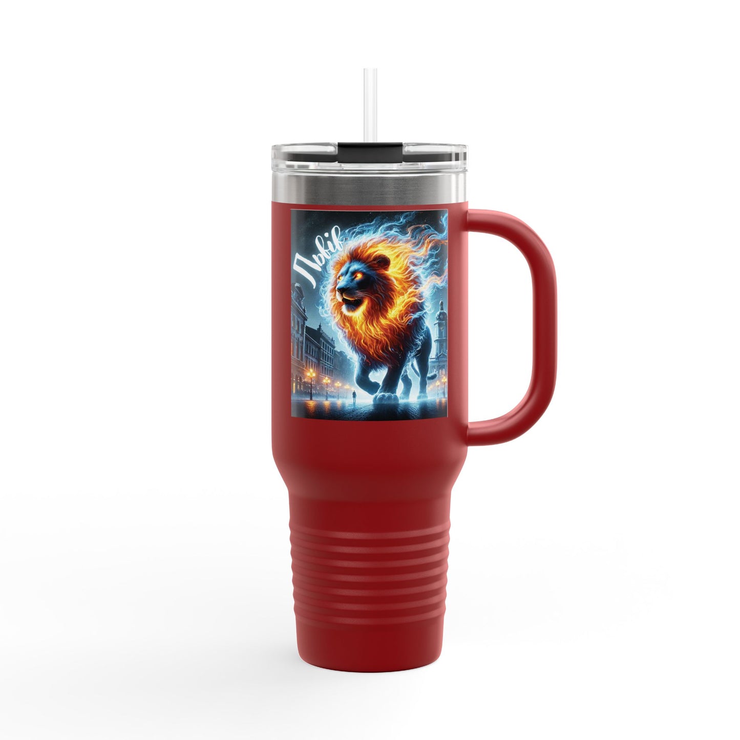 Lviv UA Vibrant Insulated Travel Mug, 40 oz