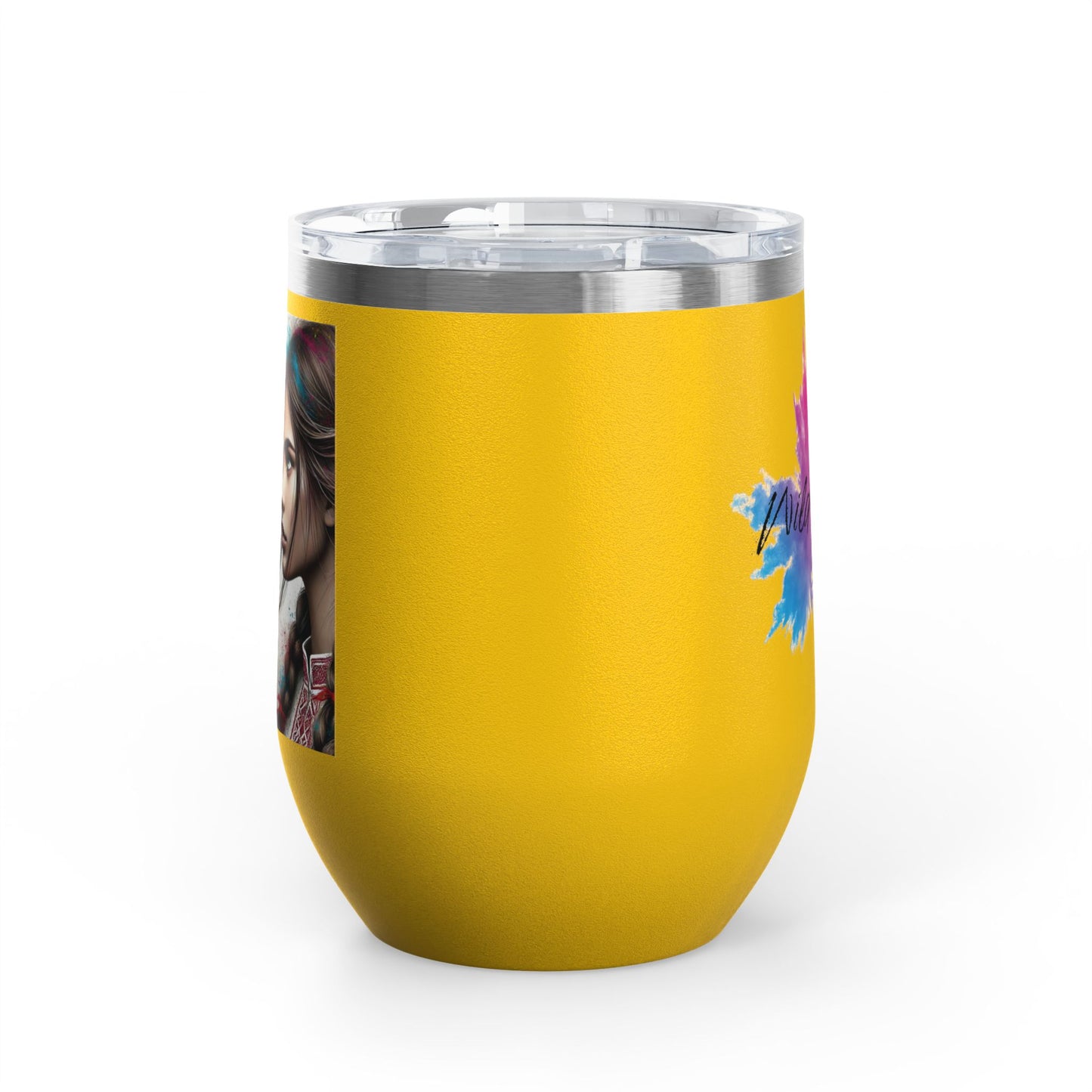 Ukrainian Wild Spirit Girl Travel Mug Size 12oz