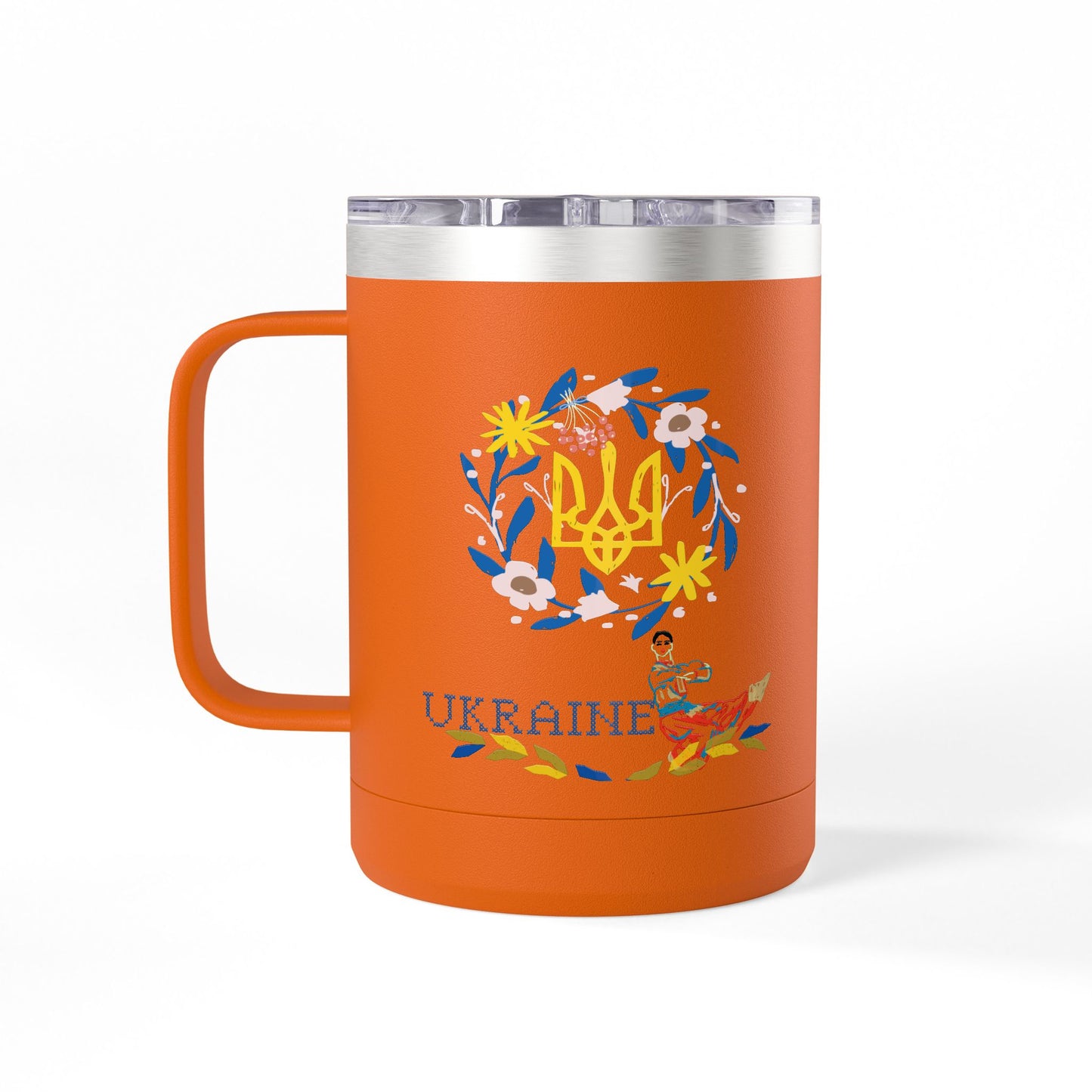 Ukrainian Kozak Mug Tumbler, 15oz