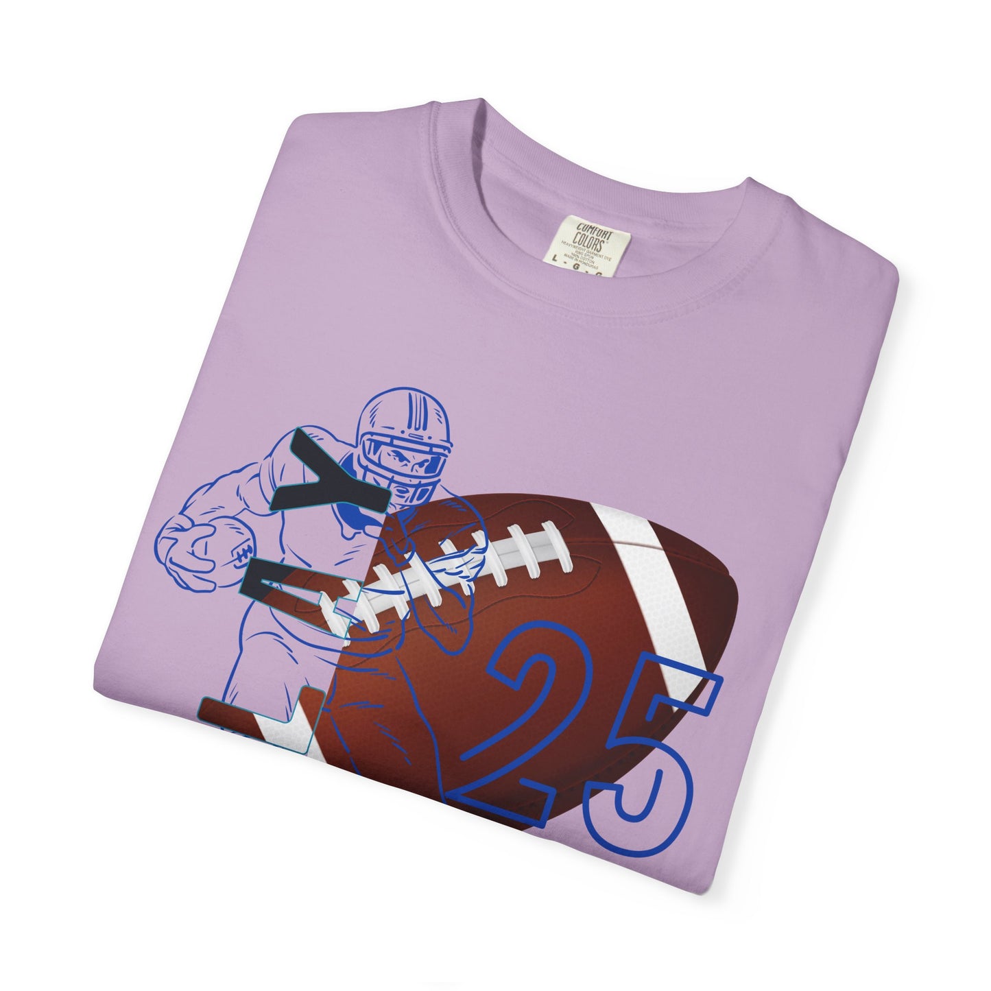 Personalize Unisex Football Garment-Dyed T-shirt