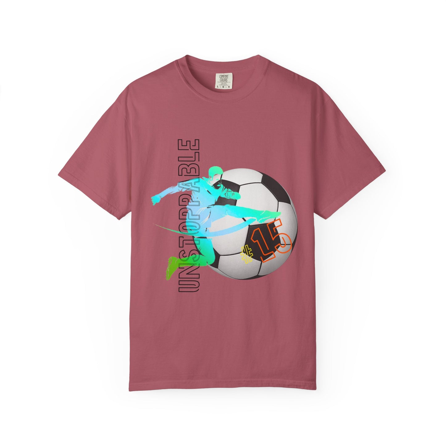 PERSONALIZE Unisex Soccer Classic Kick Garment-Dyed T-shirt