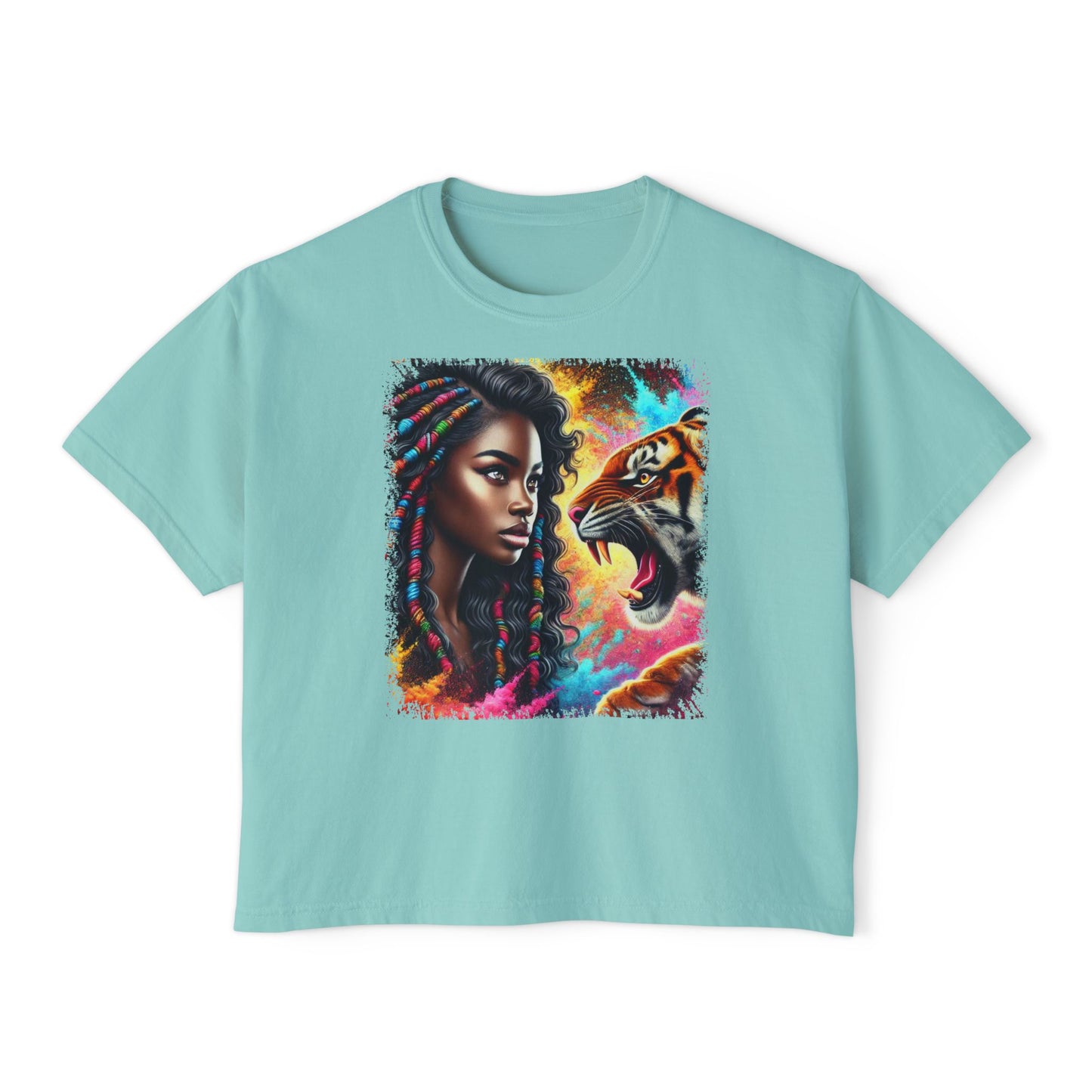 PERSONALIZE No Fear, No Retreat Oversized Boxy Fit Graphic T-shirt