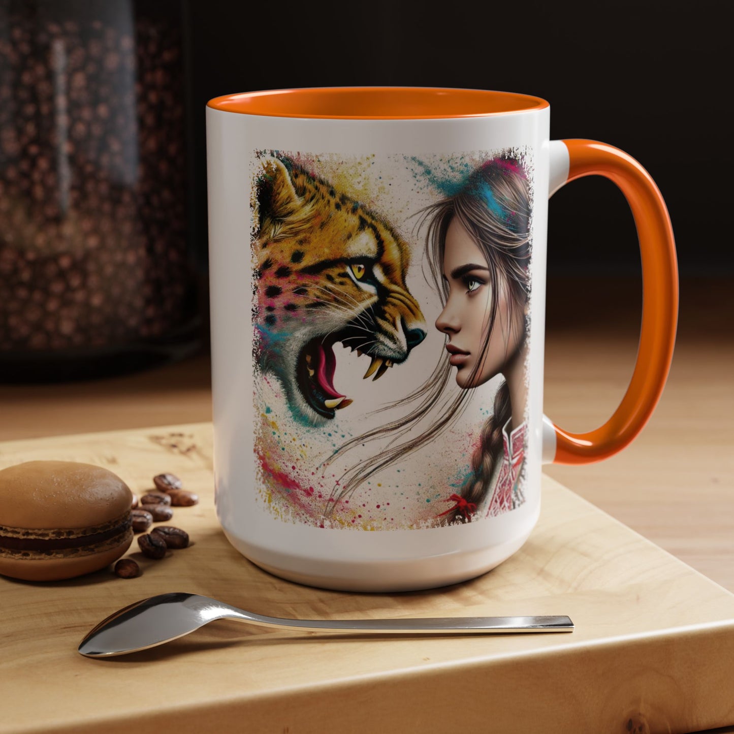 Ukrainian Wild Spirit Girl Mug Size 11oz, 15oz