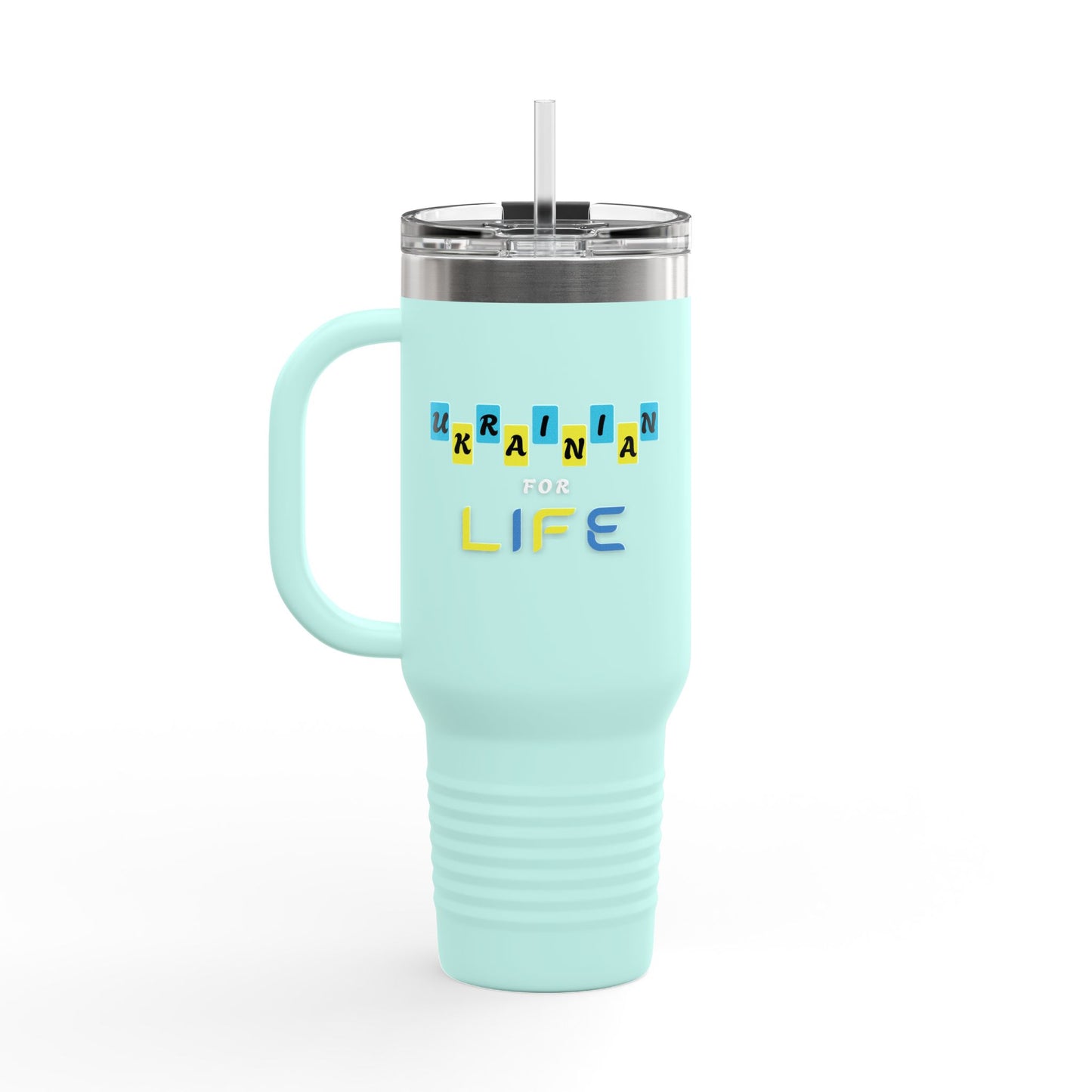 Ukrainian for Life Travel Mug, 40oz