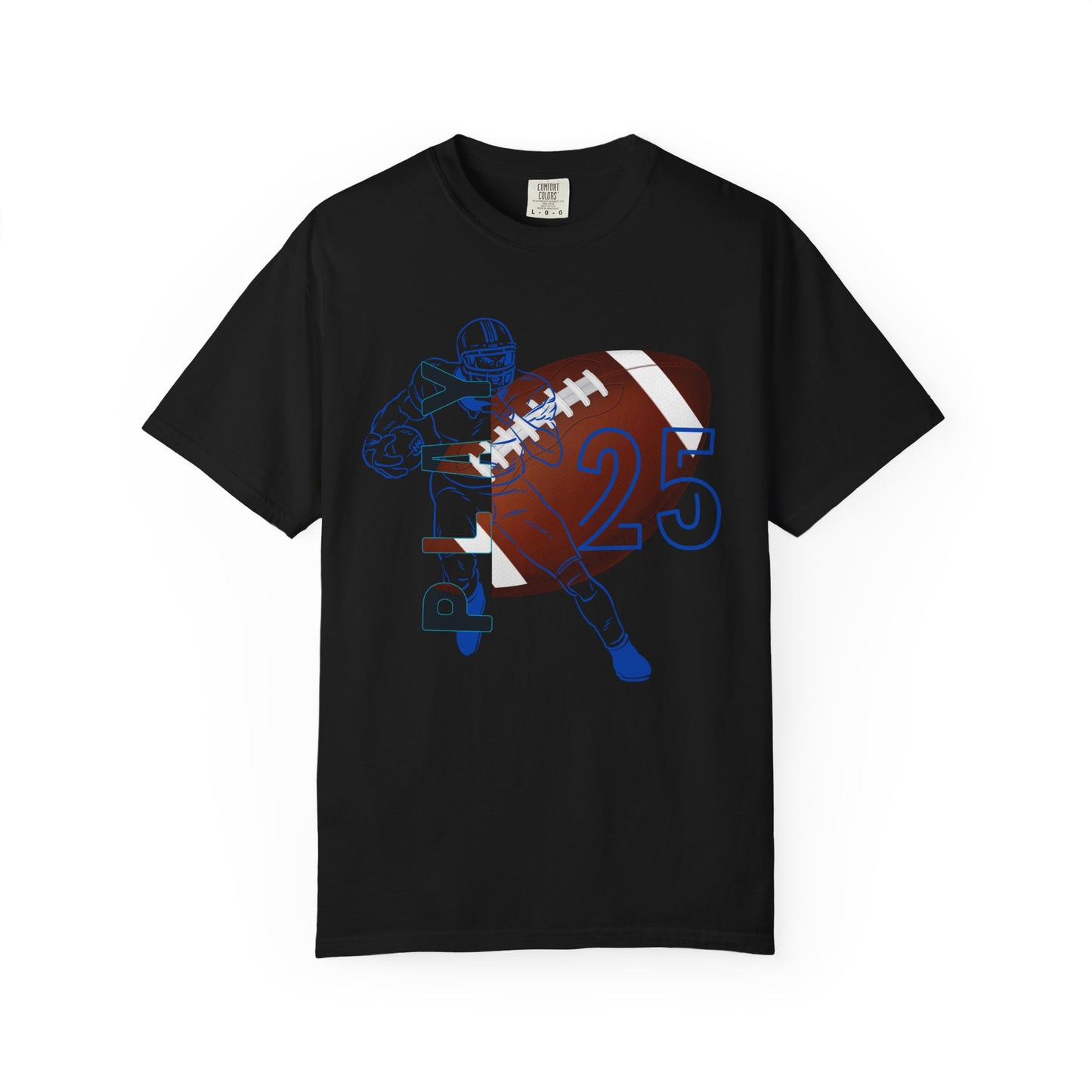 Personalize Unisex Football Garment-Dyed T-shirt
