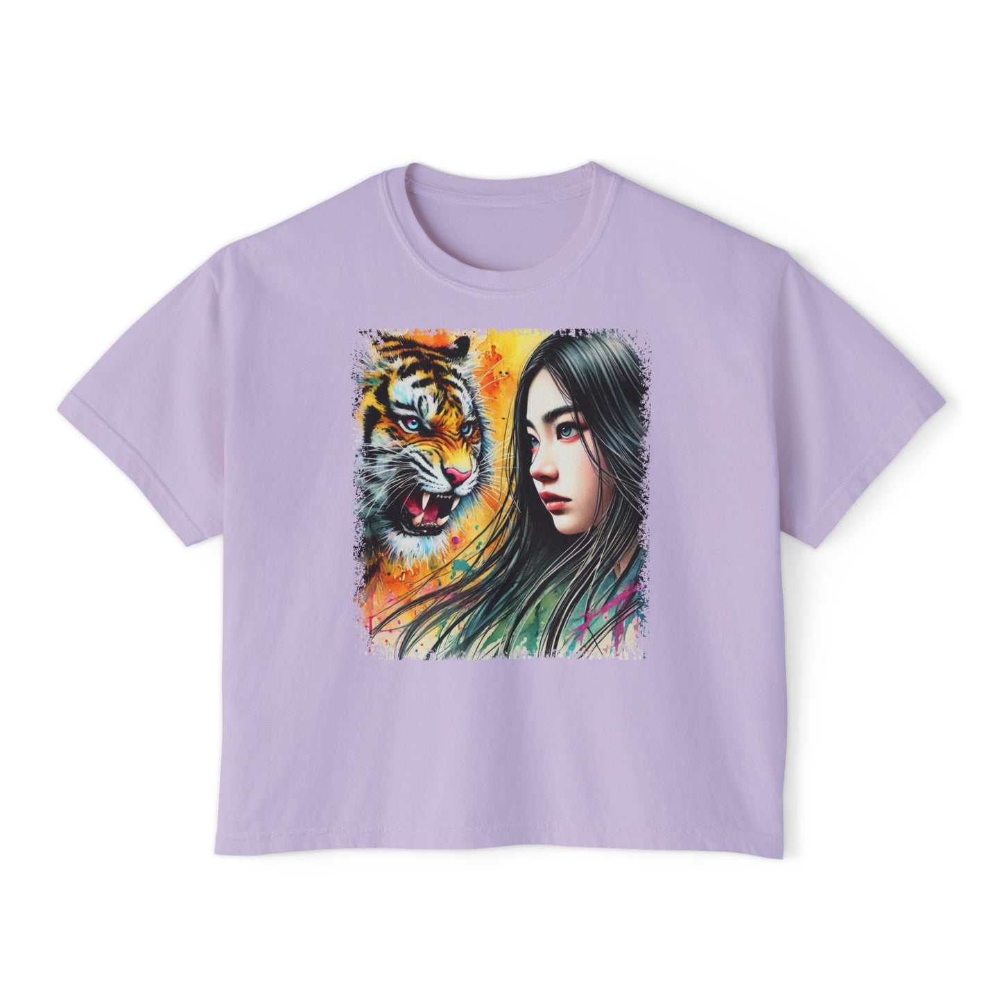 PERSONALIZE Unshaken by Stripes - Oversized Boxy Fit Graphic T-shirt