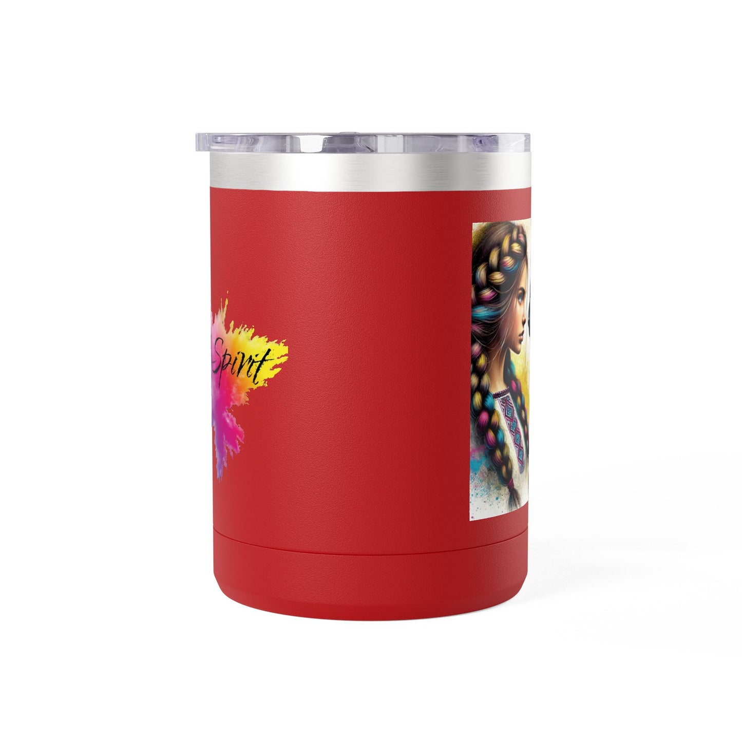 Ukrainian Wild Spirit Girl Mug Tumbler, 15oz