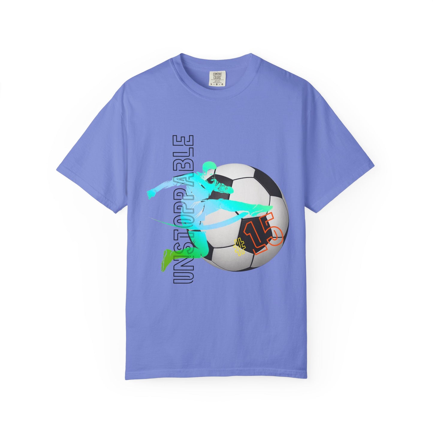 PERSONALIZE Unisex Soccer Classic Kick Garment-Dyed T-shirt