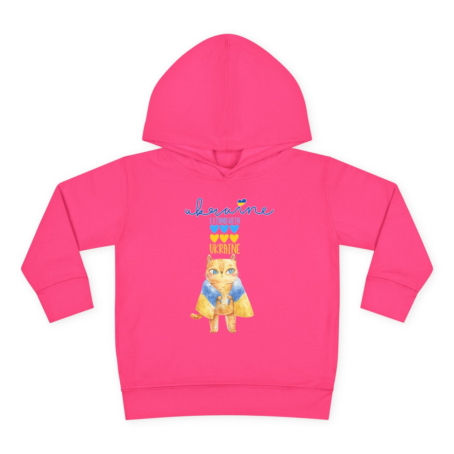 Toddler Pride in Blue & Yellow Fleece Hoodie