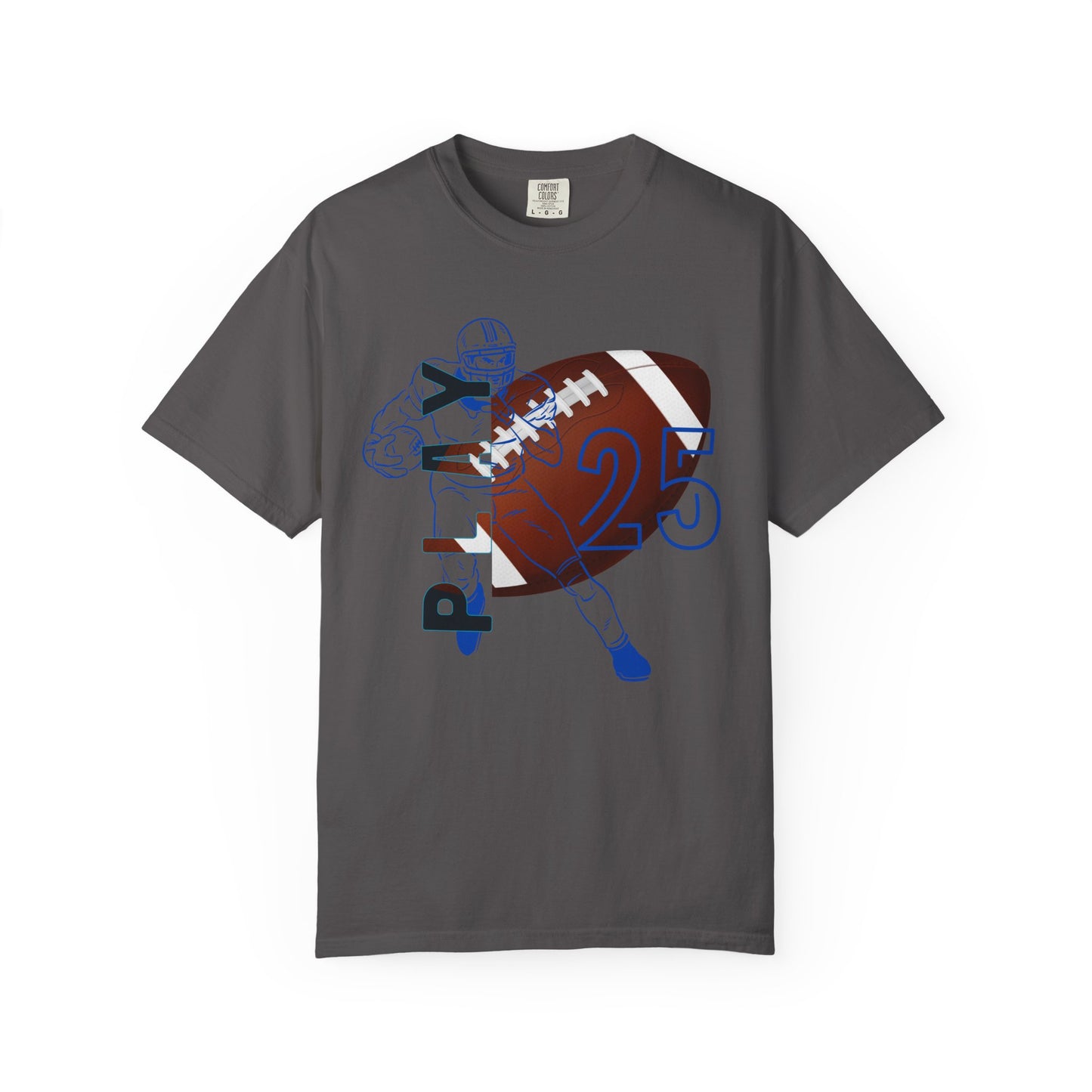Personalize Unisex Football Garment-Dyed T-shirt