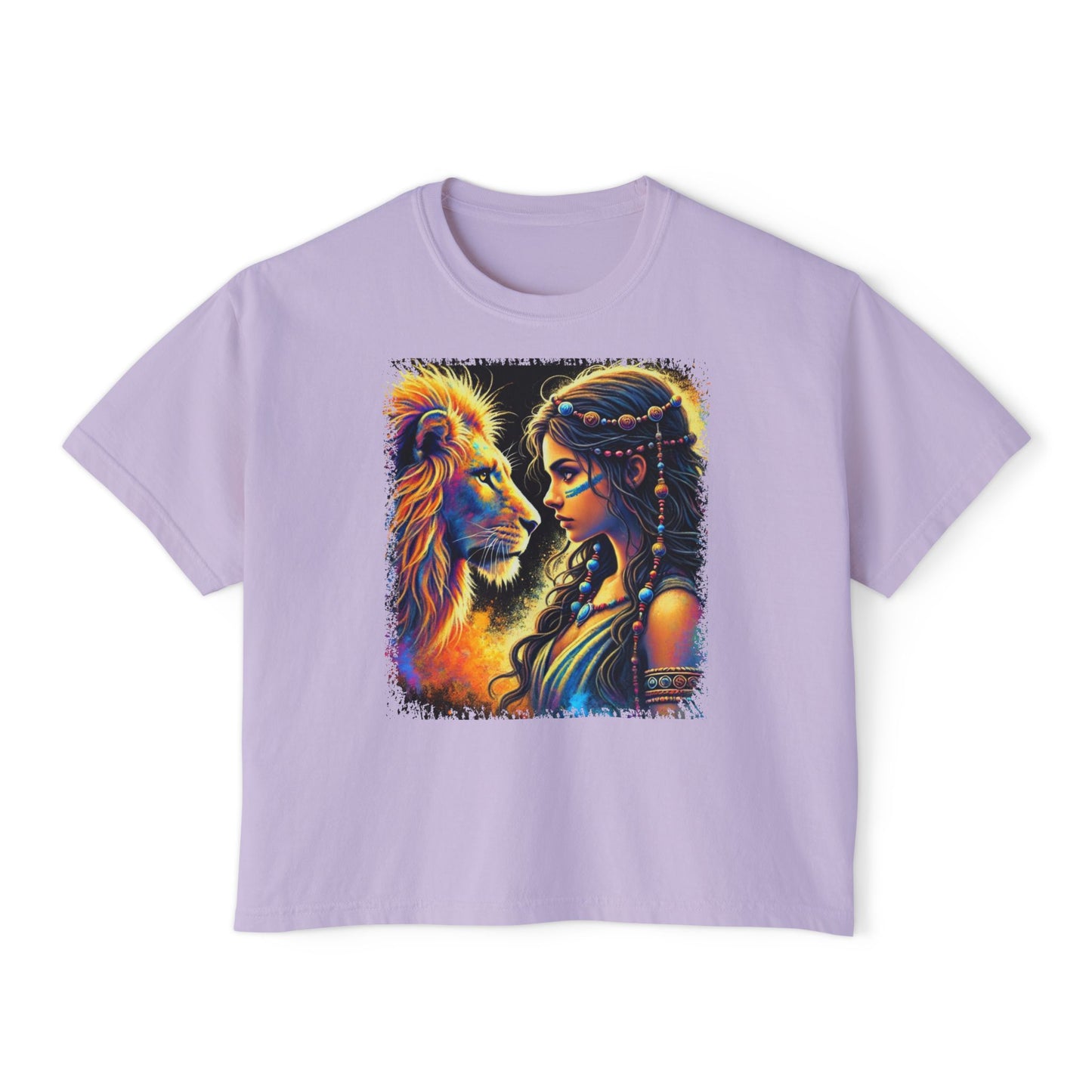 PERSONALIZE Where Courage Meets the Wild Oversized Boxy Fit Graphic T-shirt