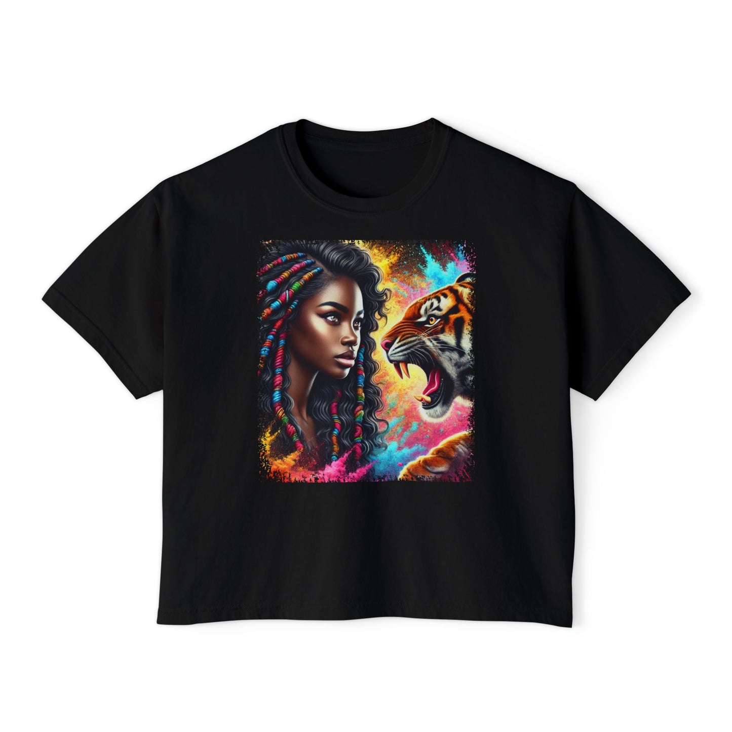 PERSONALIZE No Fear, No Retreat Oversized Boxy Fit Graphic T-shirt
