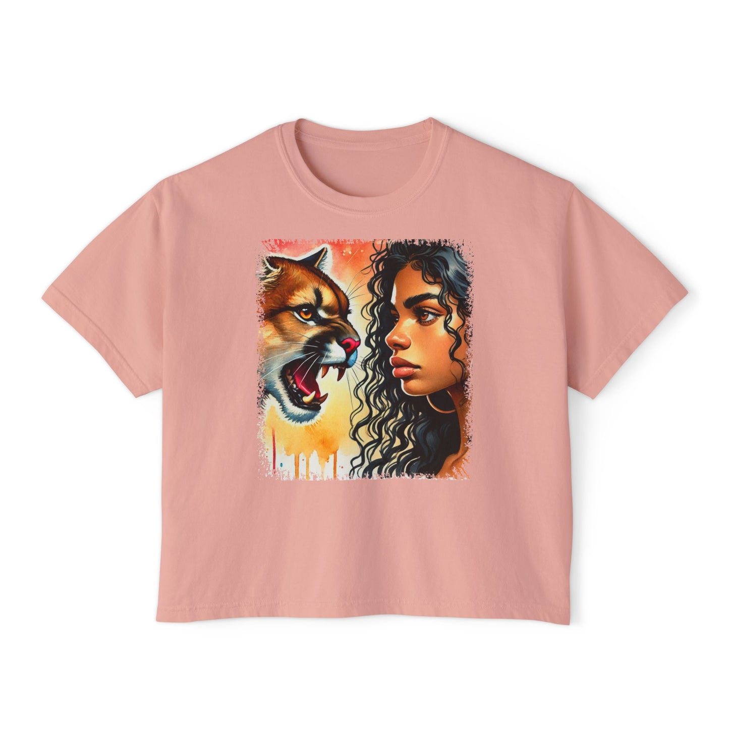 PERSONALIZE Silence Between Peaks - Oversized Boxy Fit Graphic T-shirt