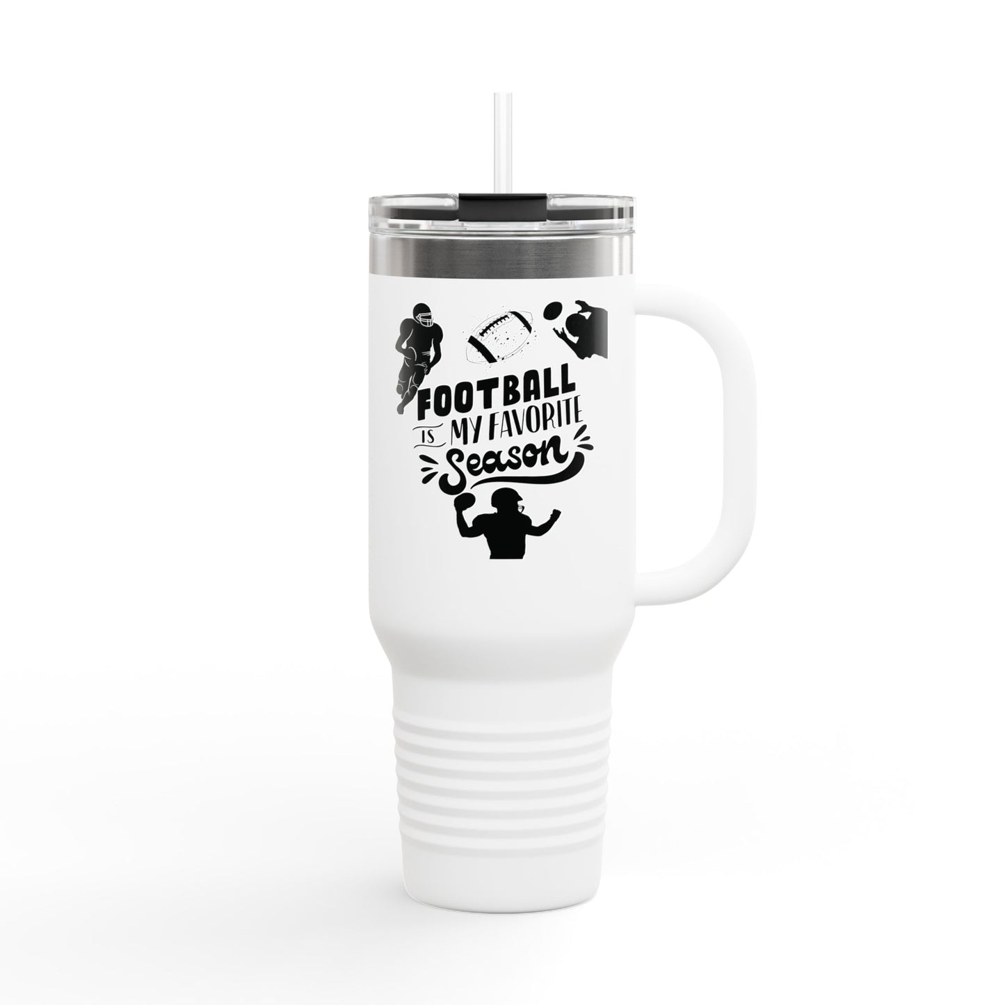 Football Season Touchdown Sporty Insulated Travel Mug, 40oz