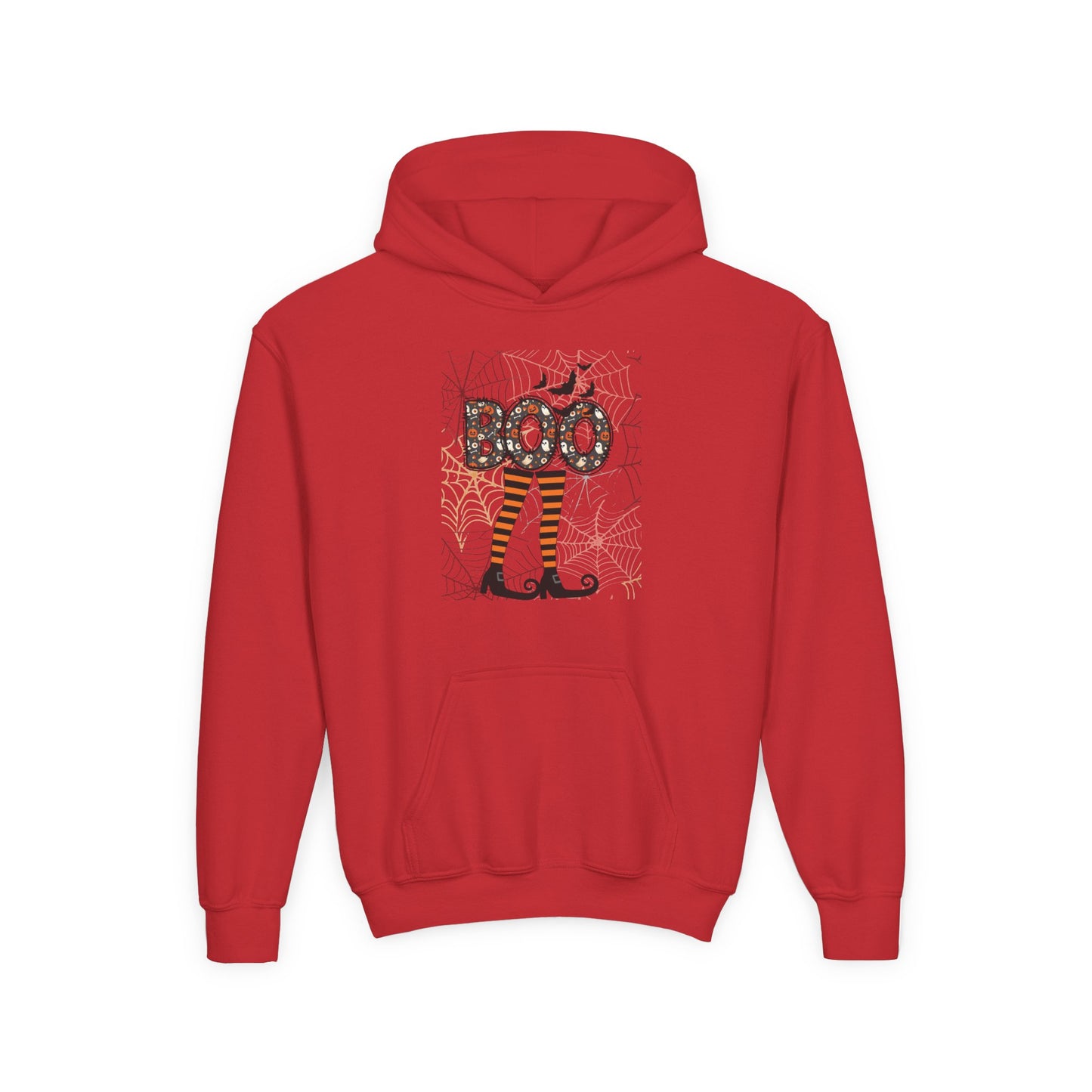 Kids Boo Crew Witch Feet Heavy Blend Cozy Hoodie