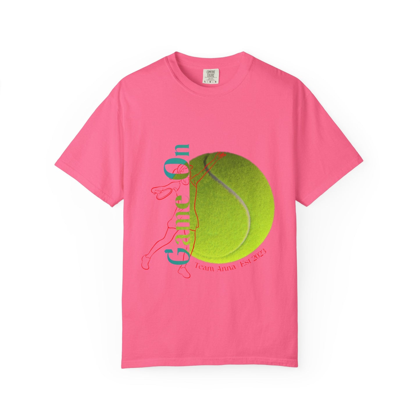 PERSONALIZE Women Tennis Court Vibes high-quality garment-dyed T-shirt