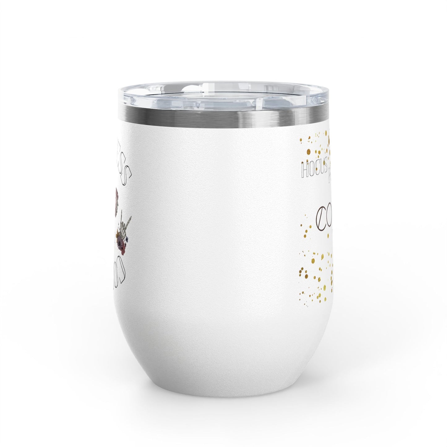 Skull Madness with Flowers Travel Mug 12oz