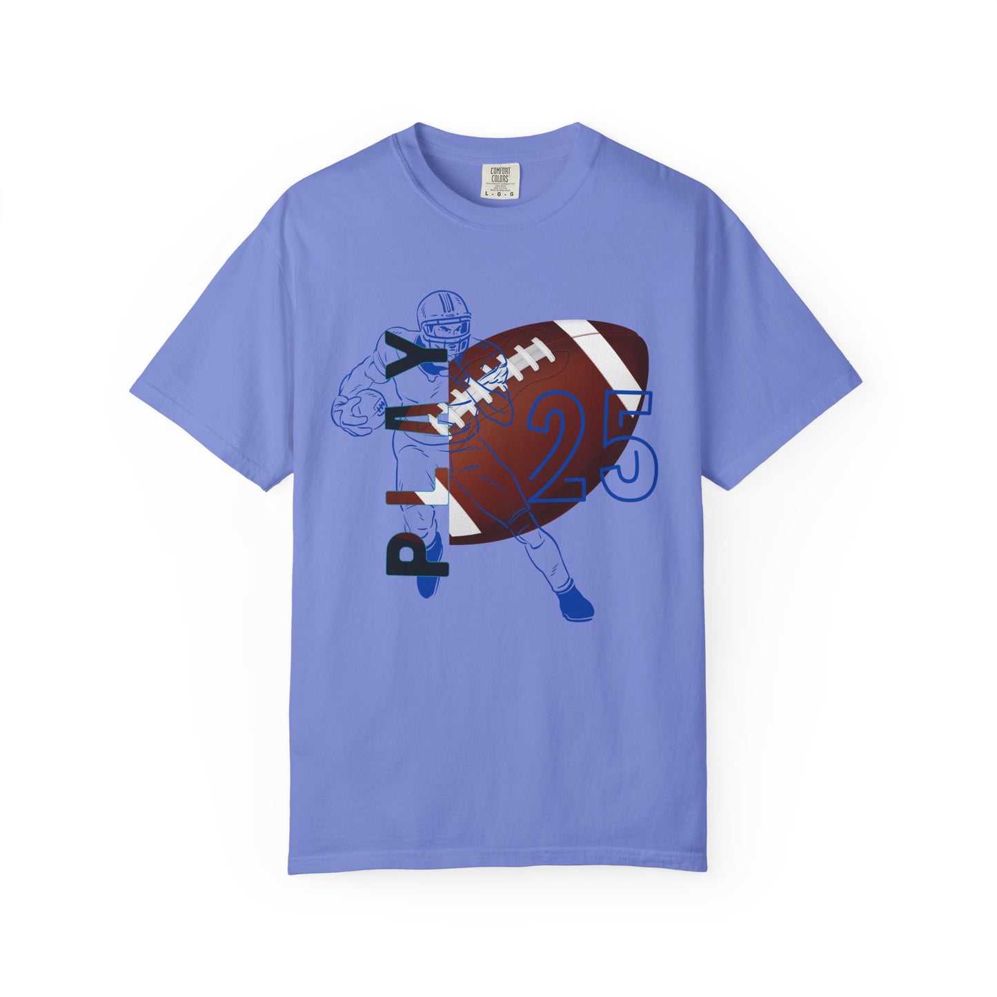 Personalize Unisex Football Garment-Dyed T-shirt
