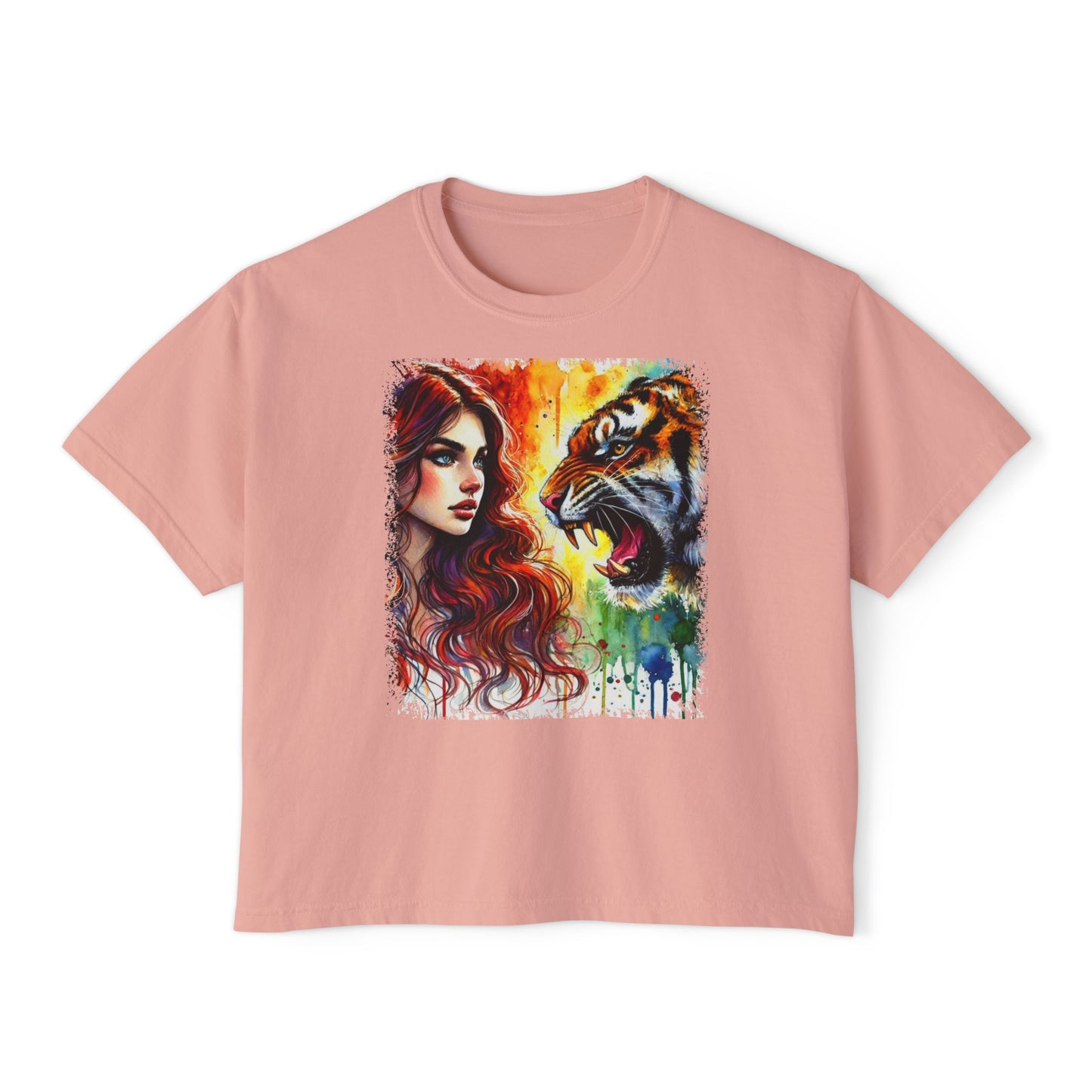 PERSONALIZE The Brave and the Beautiful - Oversized Boxy Fit Graphic T-shirt