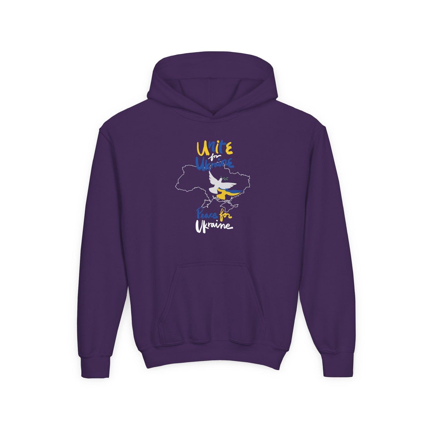Kids Peace for Ukraine Heavy Blend Cozy Hoodie