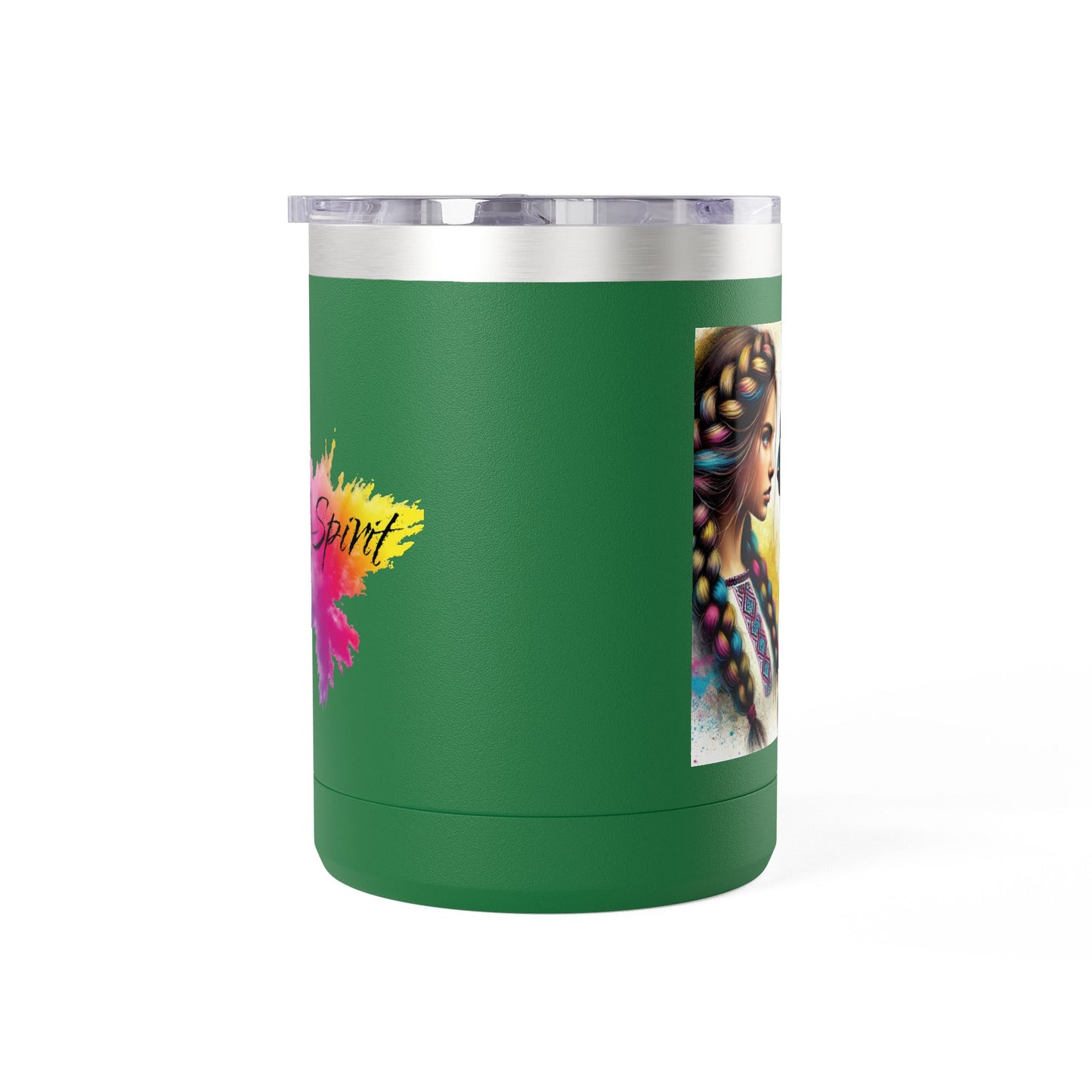 Ukrainian Wild Spirit Girl Mug Tumbler, 15oz