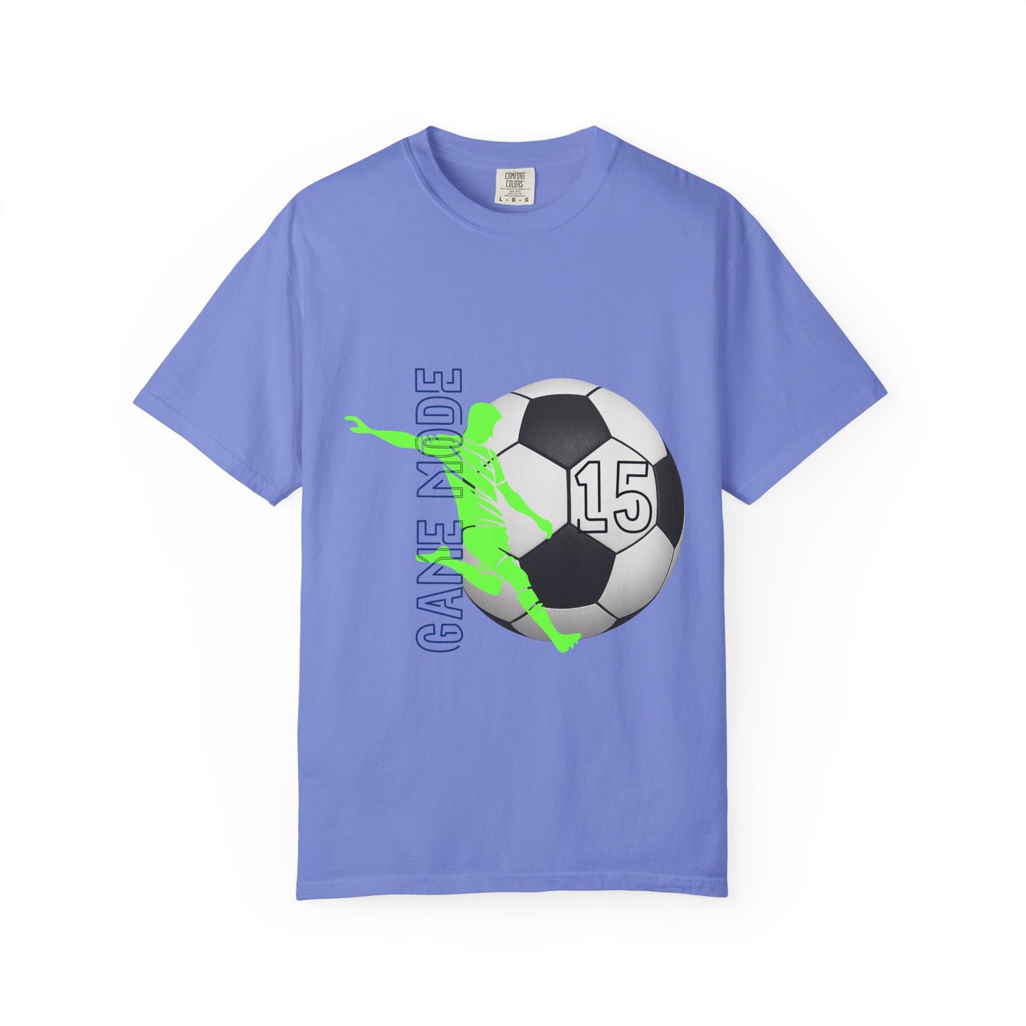 Personalize Unisex Soccer Vintage Touch Garment-Dyed T-shirt