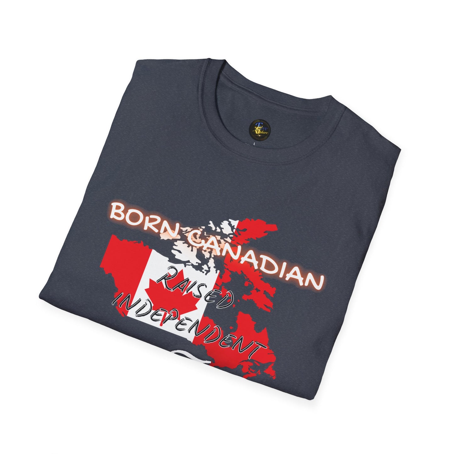 PERSONALIZE Born Canadian Unisex Cotton T-Shirt - Independent Spirit Tee