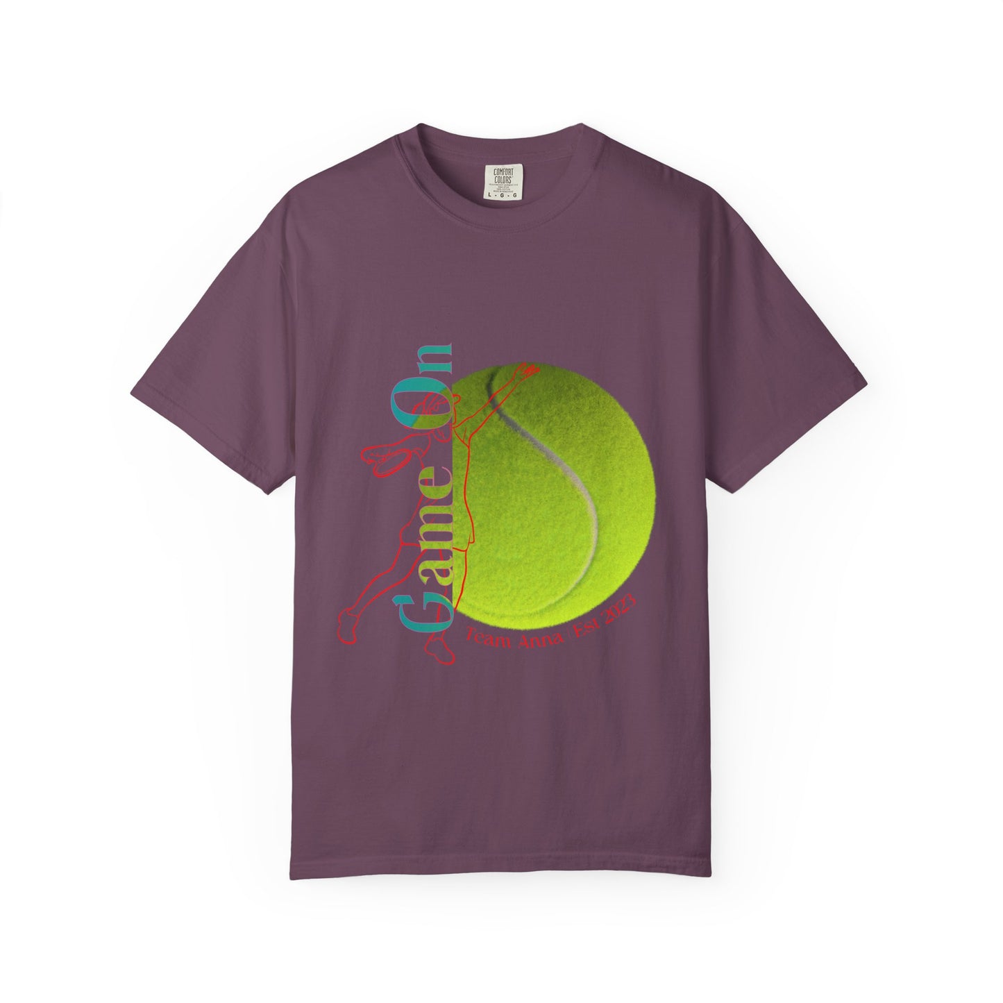 PERSONALIZE Women Tennis Court Vibes high-quality garment-dyed T-shirt