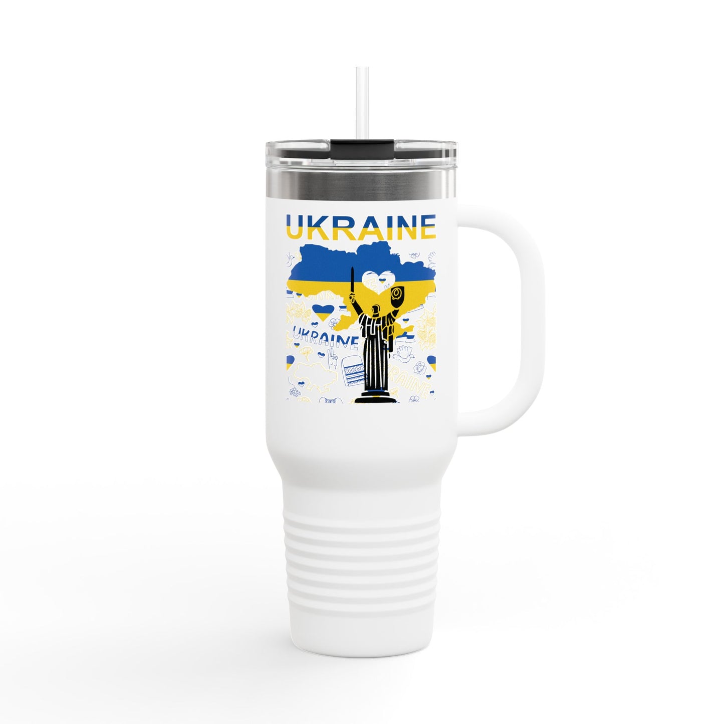 Ukrainian Free Spirit Travel Mug, 40oz