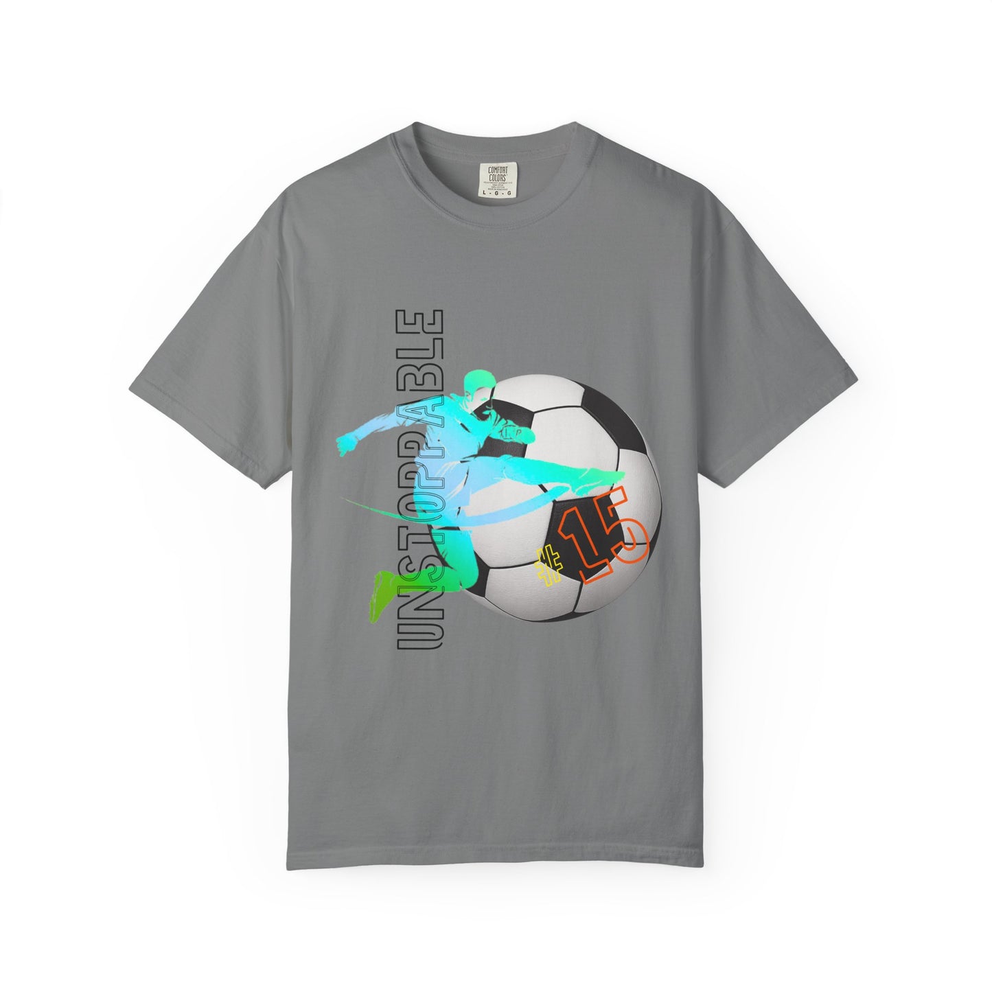 PERSONALIZE Unisex Soccer Classic Kick Garment-Dyed T-shirt