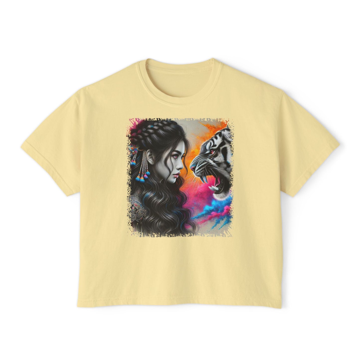 PERSONALIZE Tiger’s Mirror Oversized Boxy Fit Graphic T-shirt