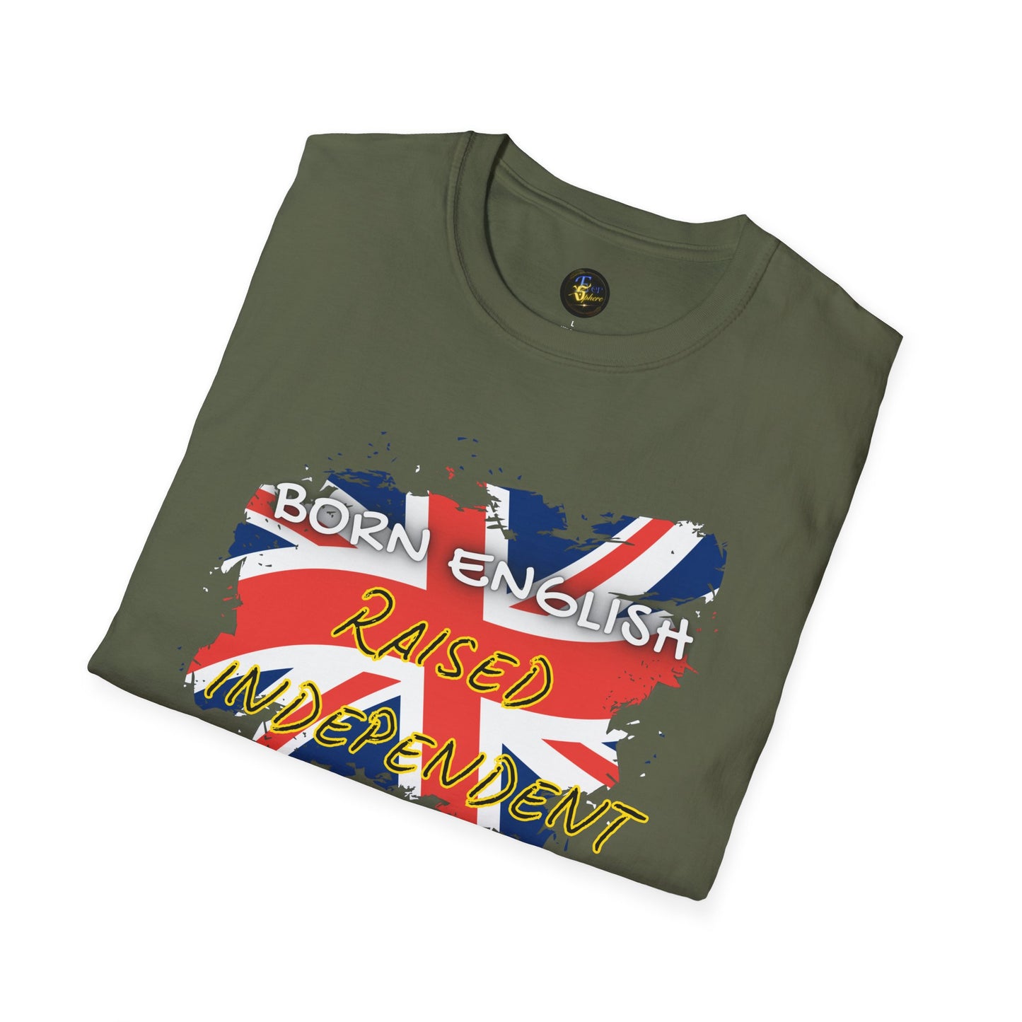 PERSONALIZE Born English Unisex Cotton T-Shirt - Independent Spirit Tee